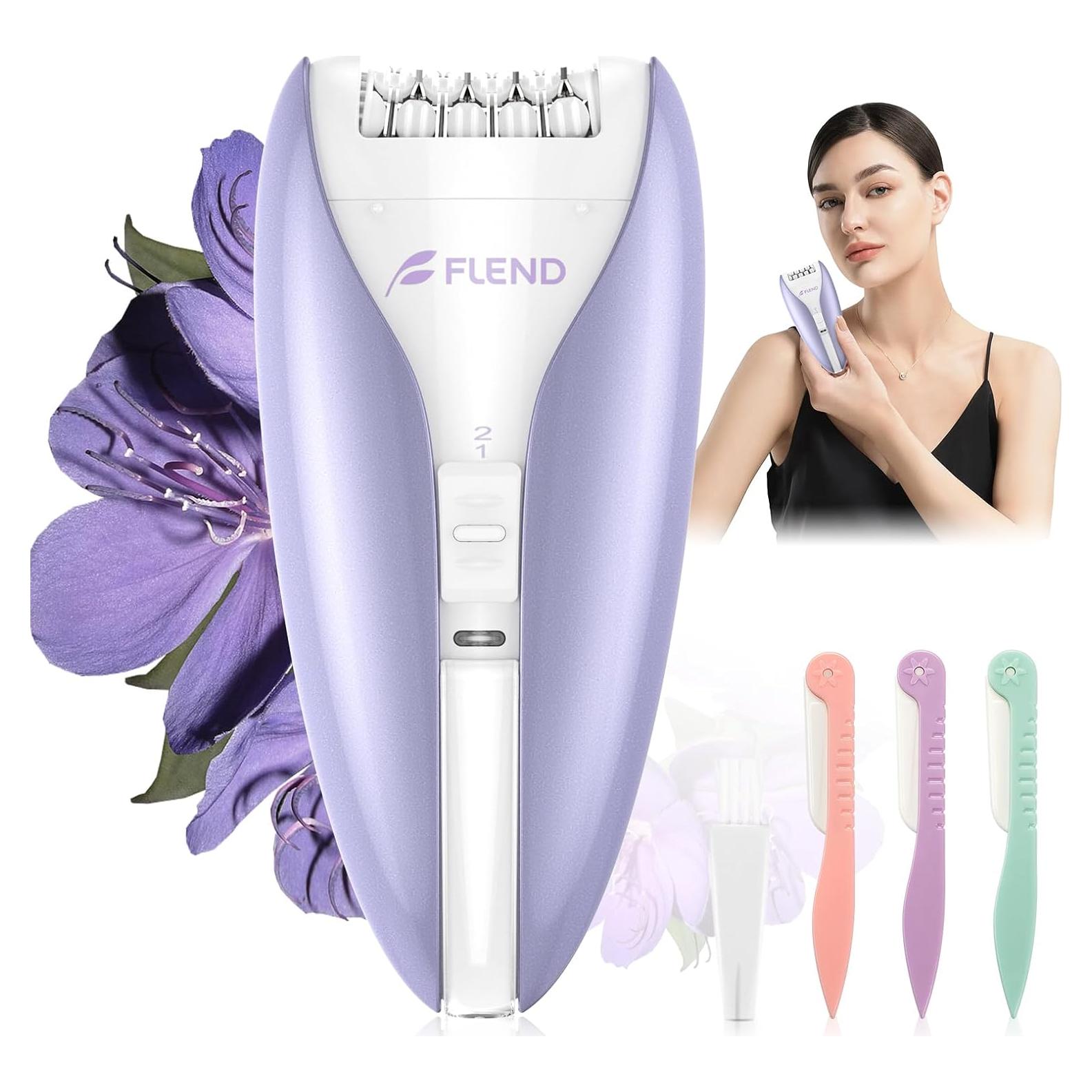 Epilador Facial Silencioso Bubbacare Recargable 2 Velocidades