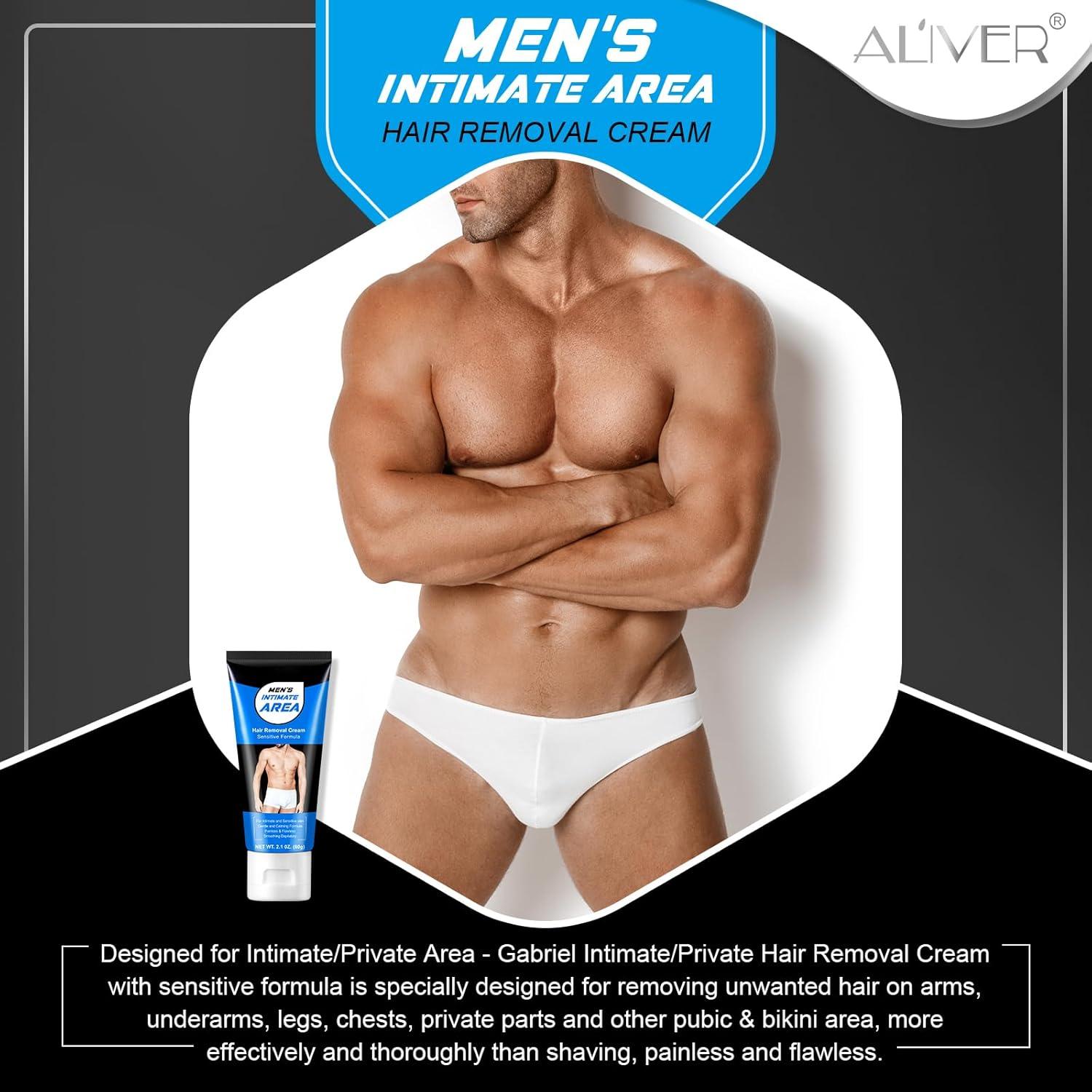 Crema Depilatoria para Hombres YHFGTTIO - Indolora para Áreas Íntimas