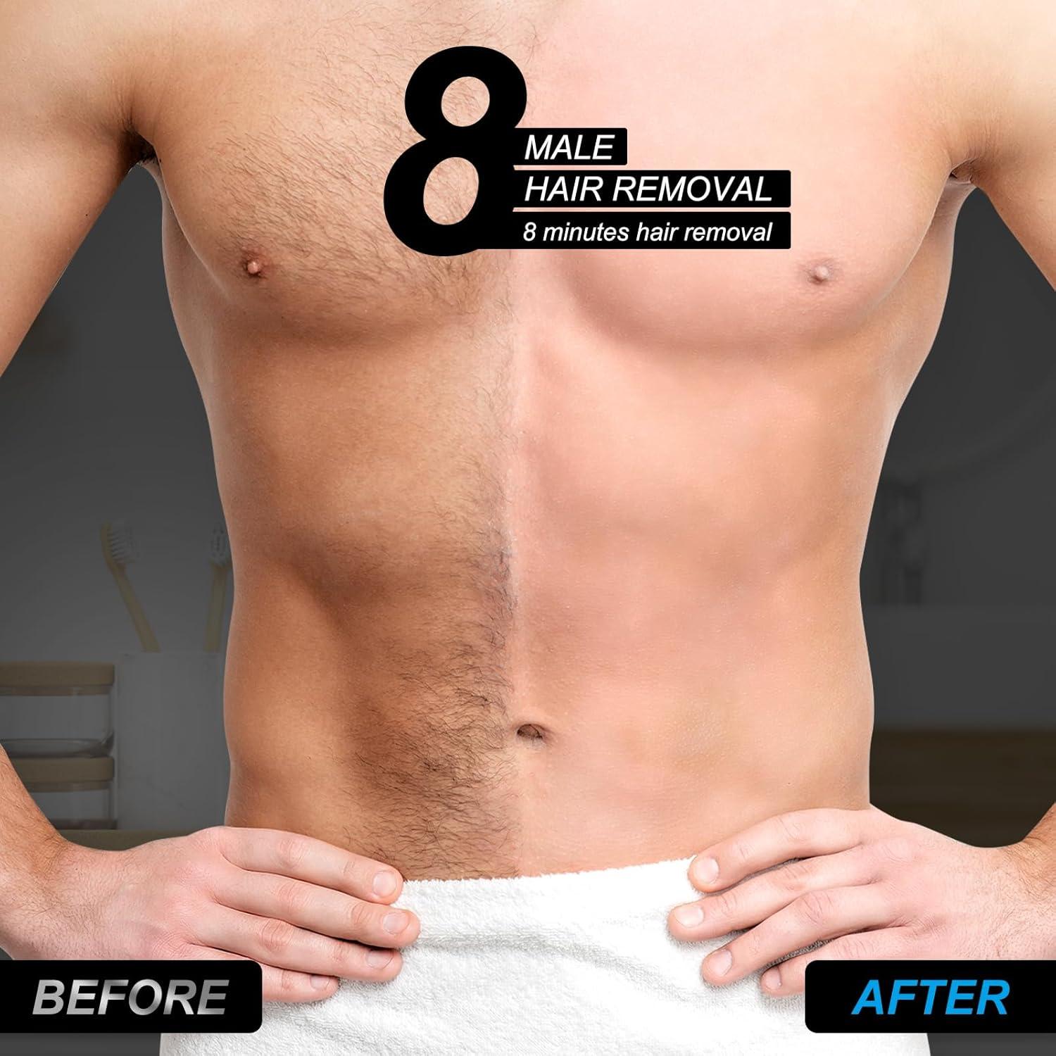 Crema Depilatoria para Hombres YHFGTTIO - Indolora para Áreas Íntimas