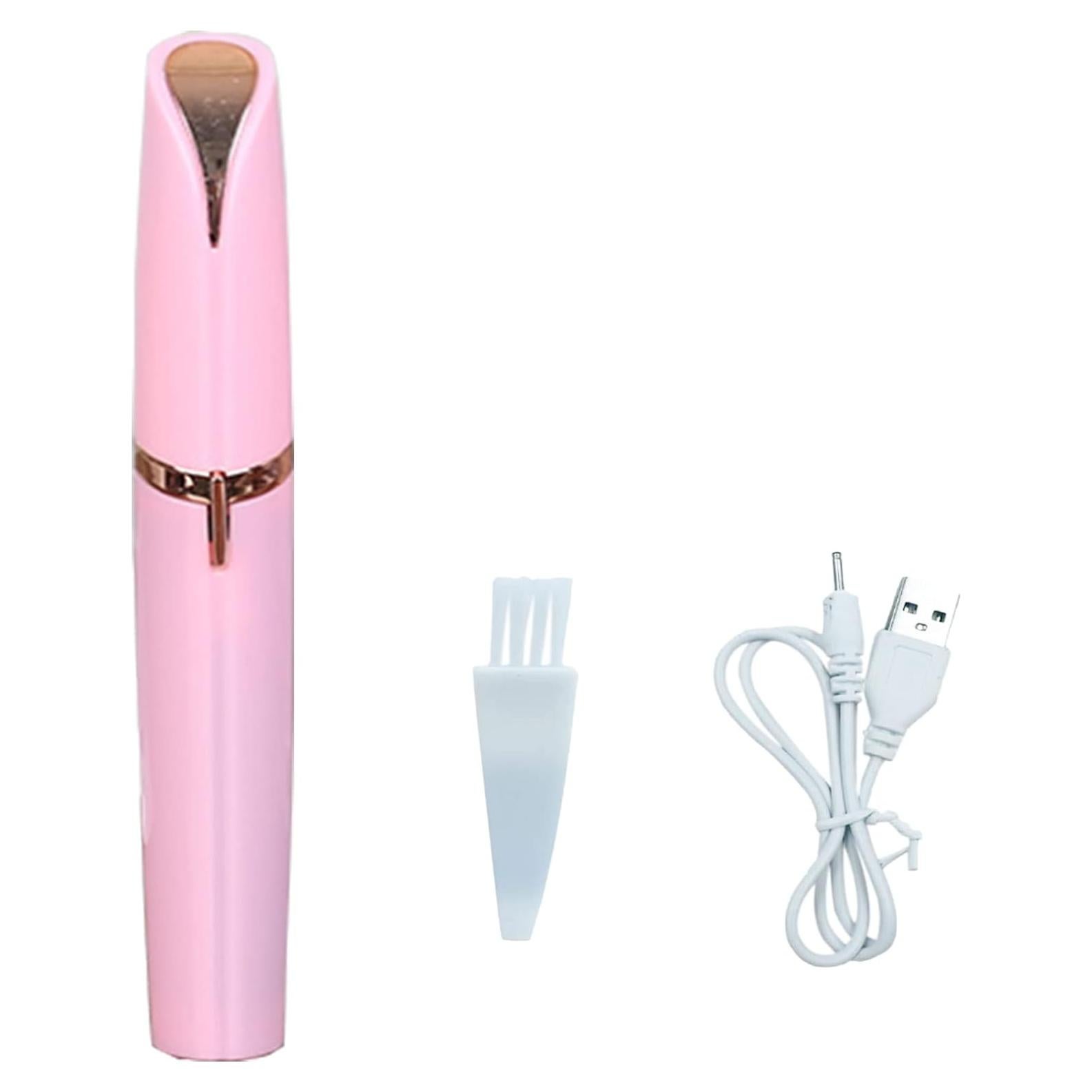 Recortador de Cejas Eléctrico CaoXiong USB Recargable Rosa