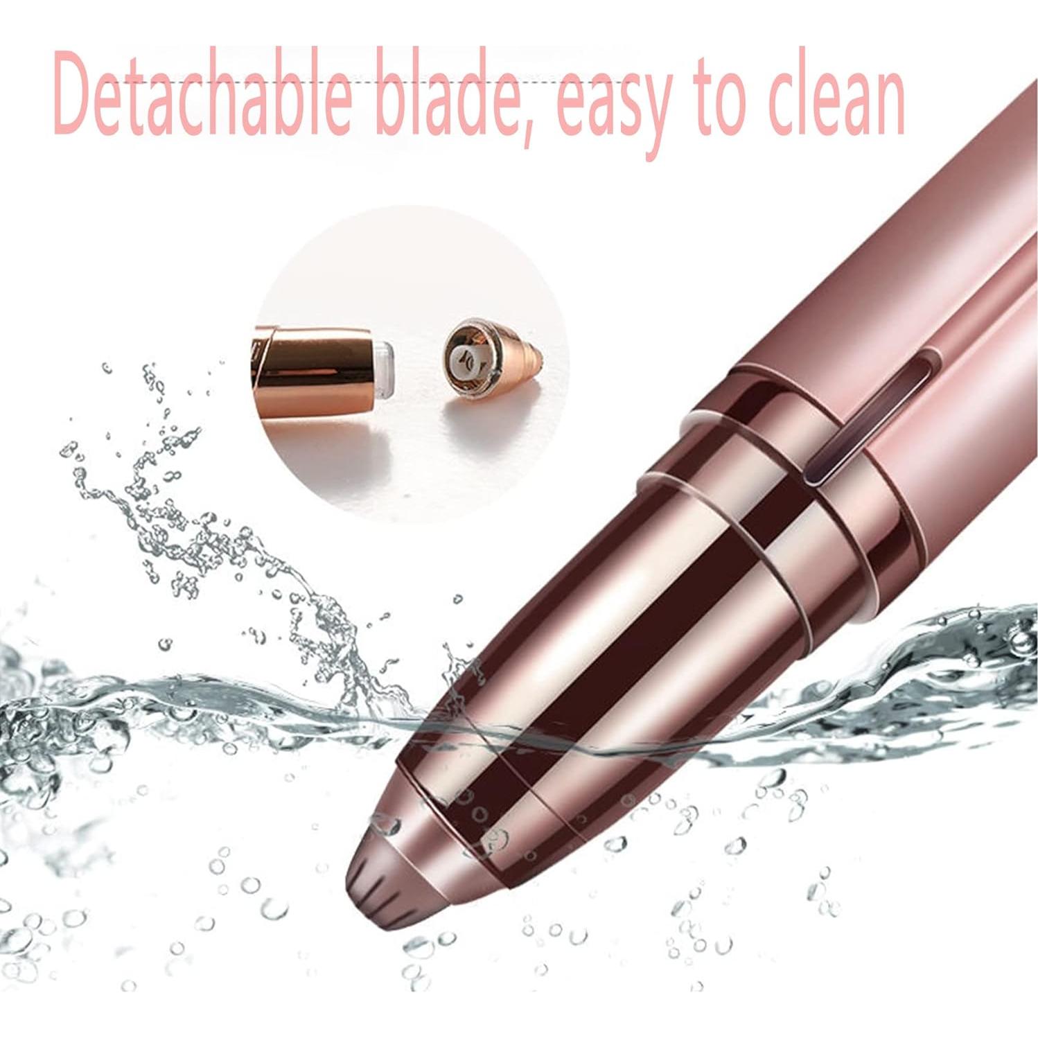 Recortador de Cejas Eléctrico CaoXiong USB Recargable Rosa