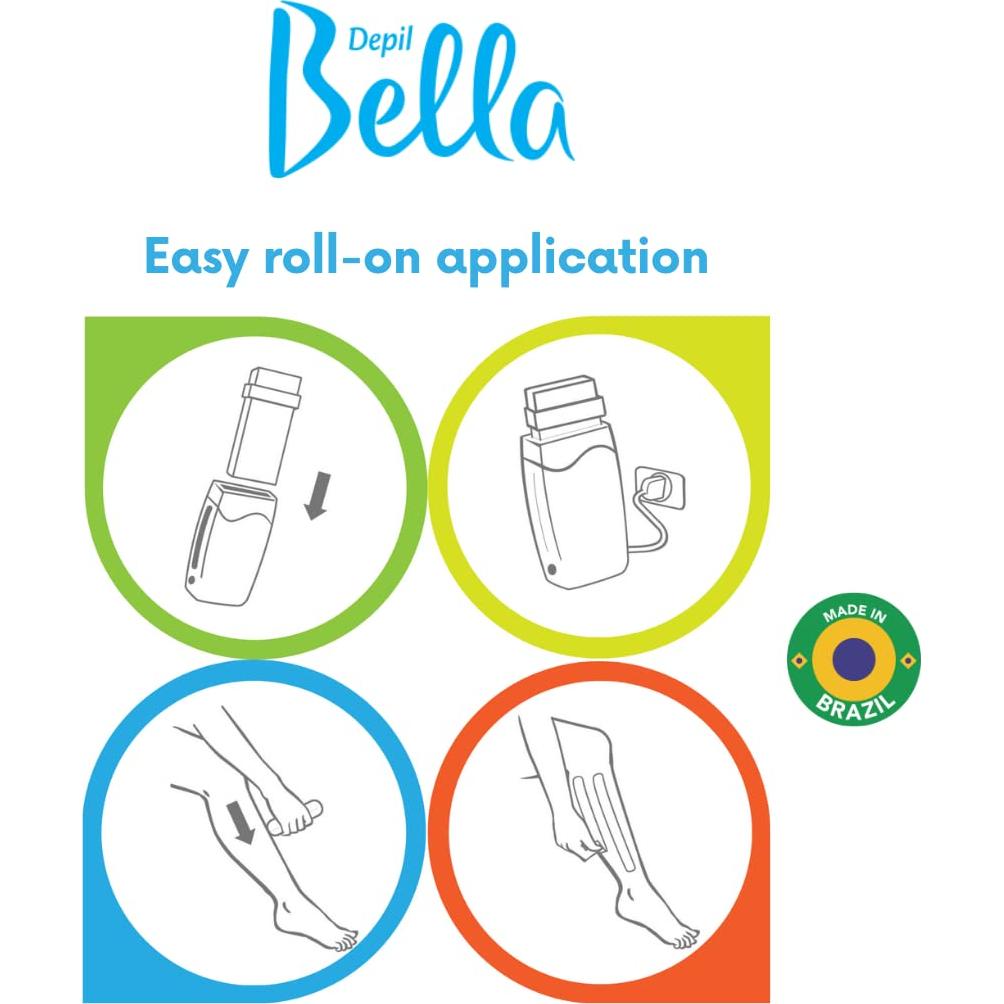 Cera Depil Bella Roll On Miel y Propóleos 99g - 14 Paquetes