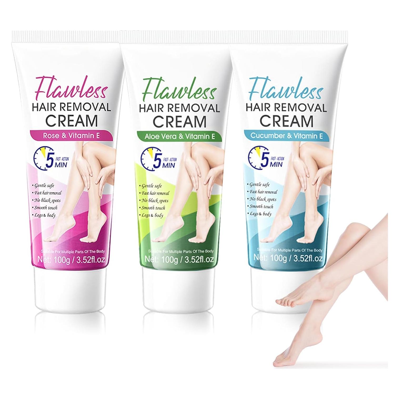 Juego de 3 Crema Depilatoria LZYLLS Hidratante 99.22g