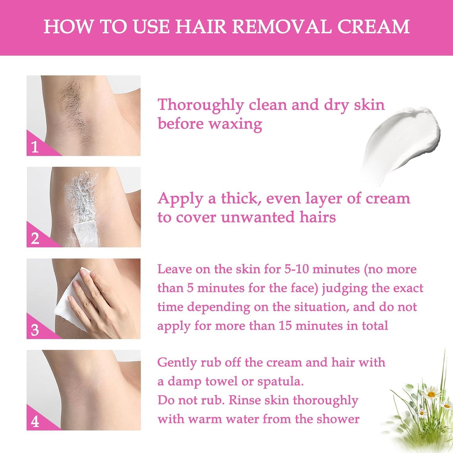 Juego de 3 Crema Depilatoria LZYLLS Hidratante 99.22g