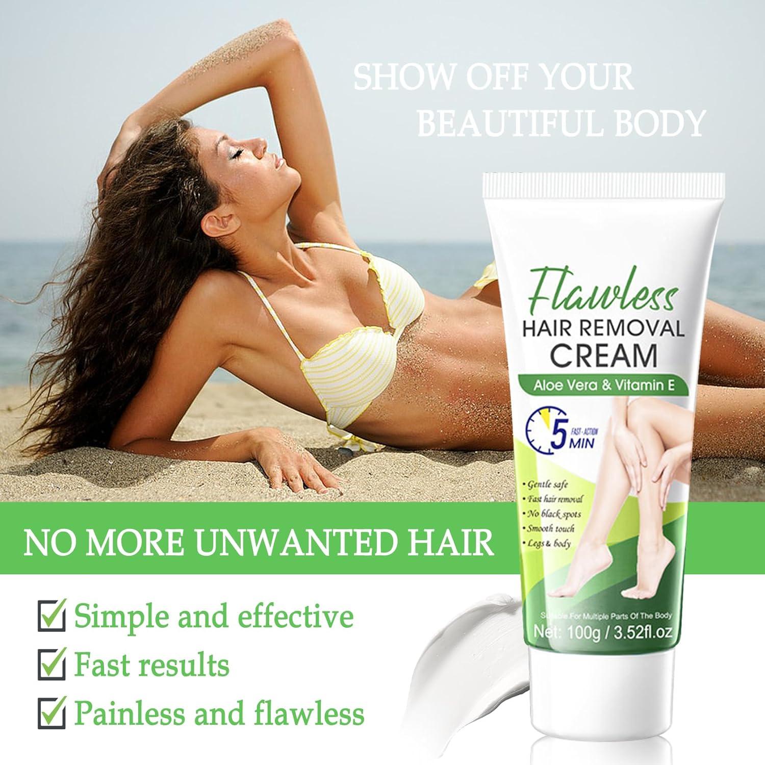 Juego de 3 Crema Depilatoria LZYLLS Hidratante 99.22g