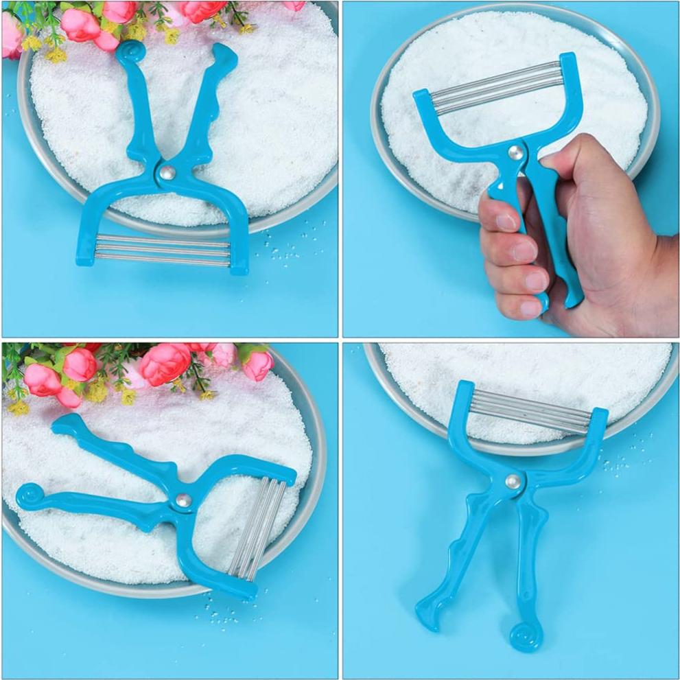 3 Piezas Removedor de Vello Facial FOMIYES con Resorte Manual