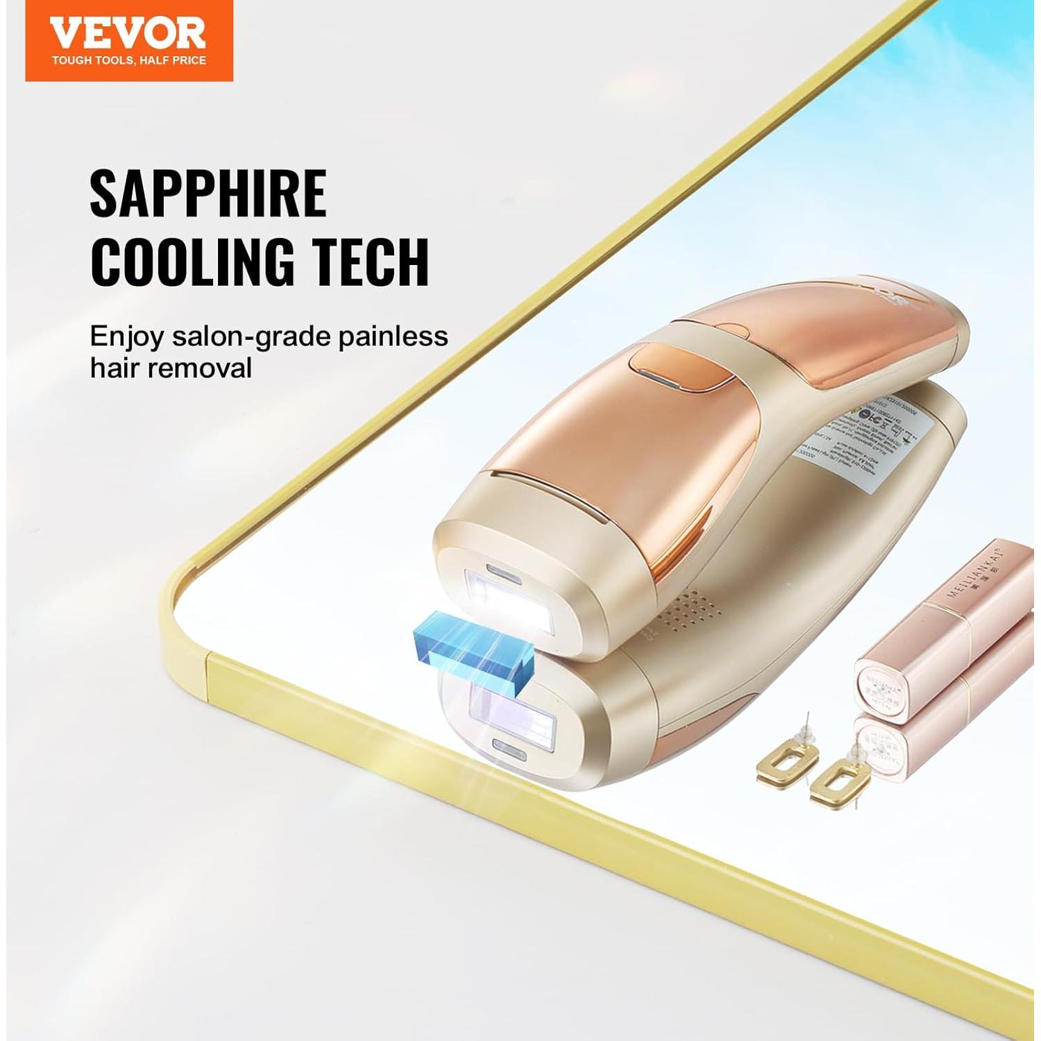Sistema IPL VEVOR para Eliminación de Vello Indoloro en Casa