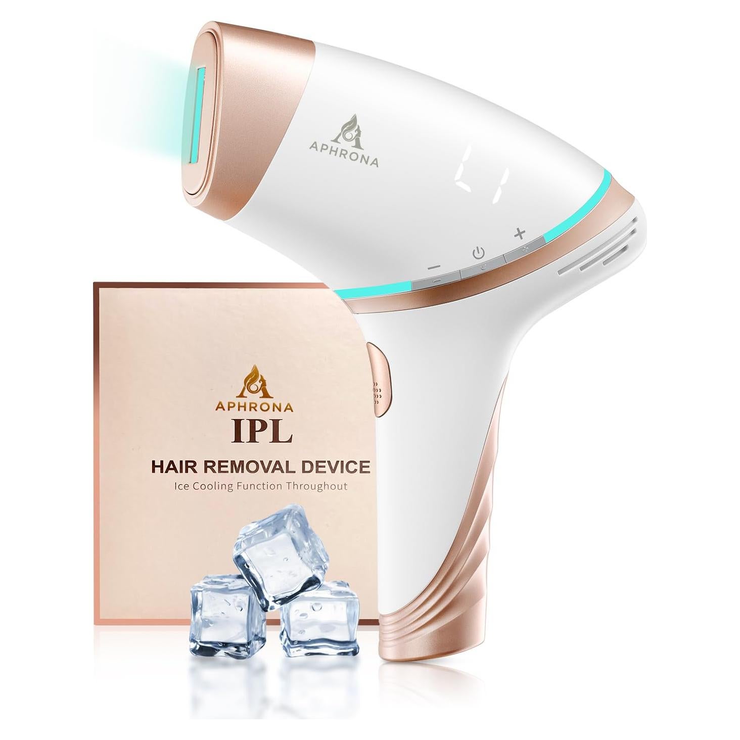 Aphrona Eliminador de Vello IPL | Seguro y Efectivo | 500,000 Destellos