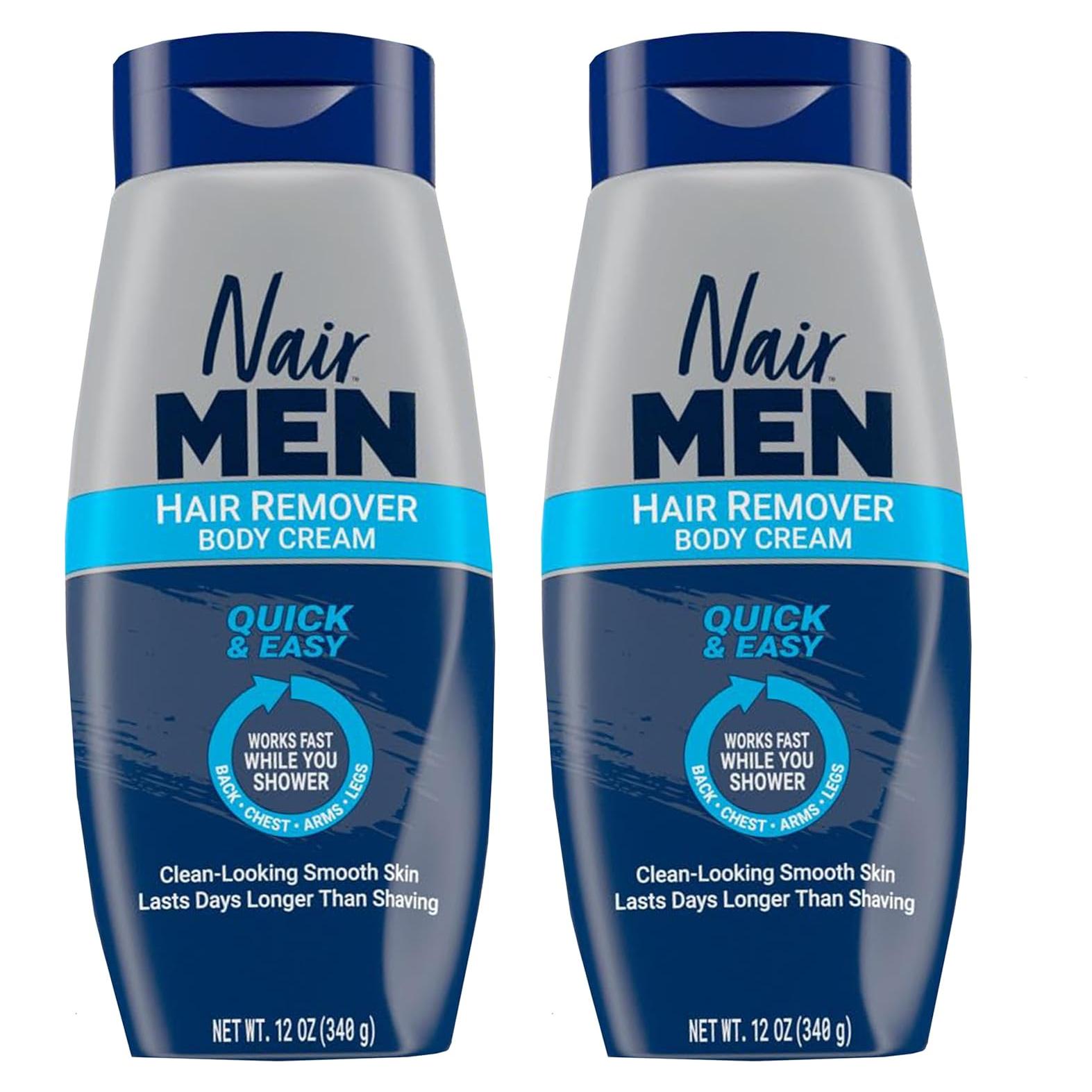 Crema Corporal Nair para Eliminación de Vello para Hombres 340g