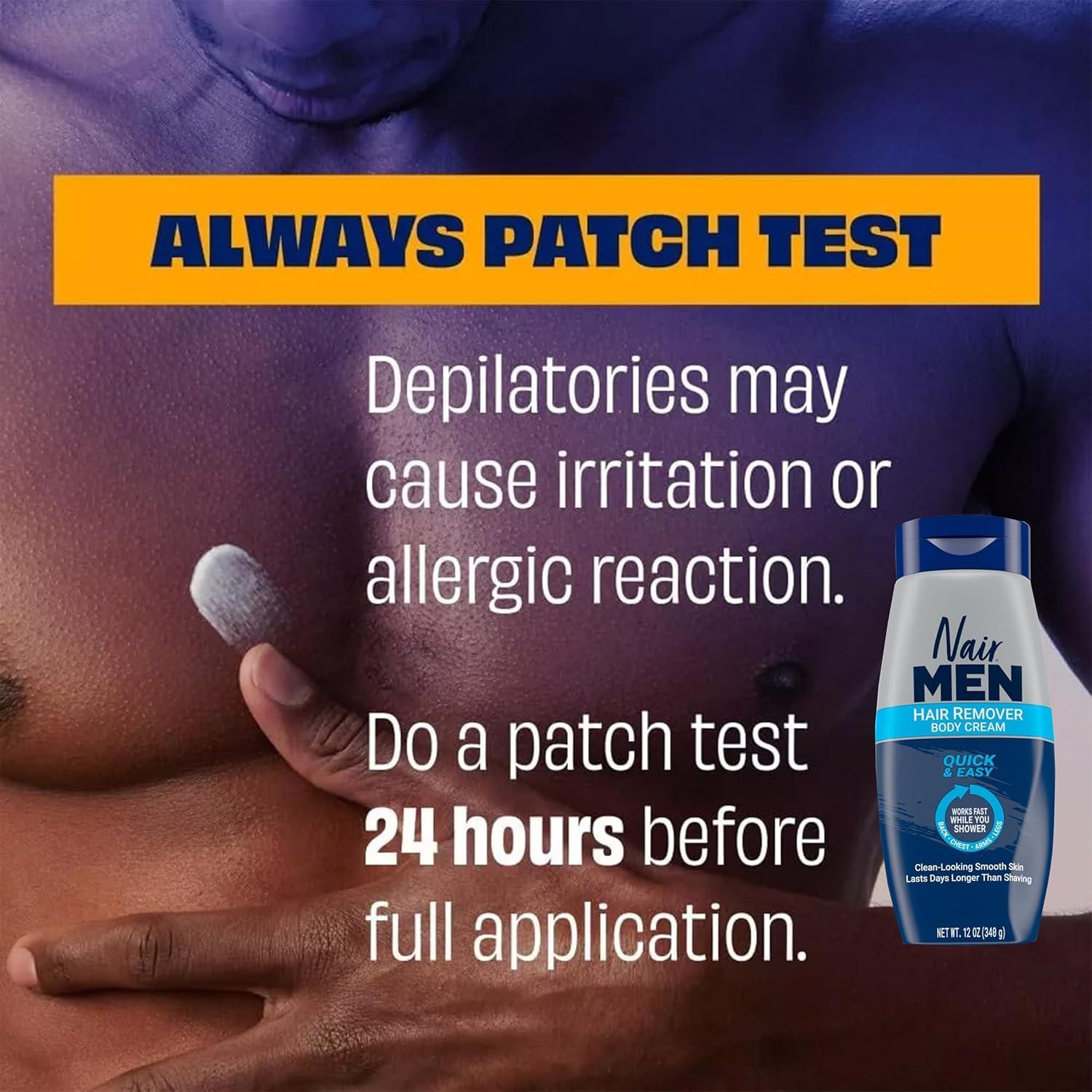 Crema Corporal Nair para Eliminación de Vello para Hombres 340g
