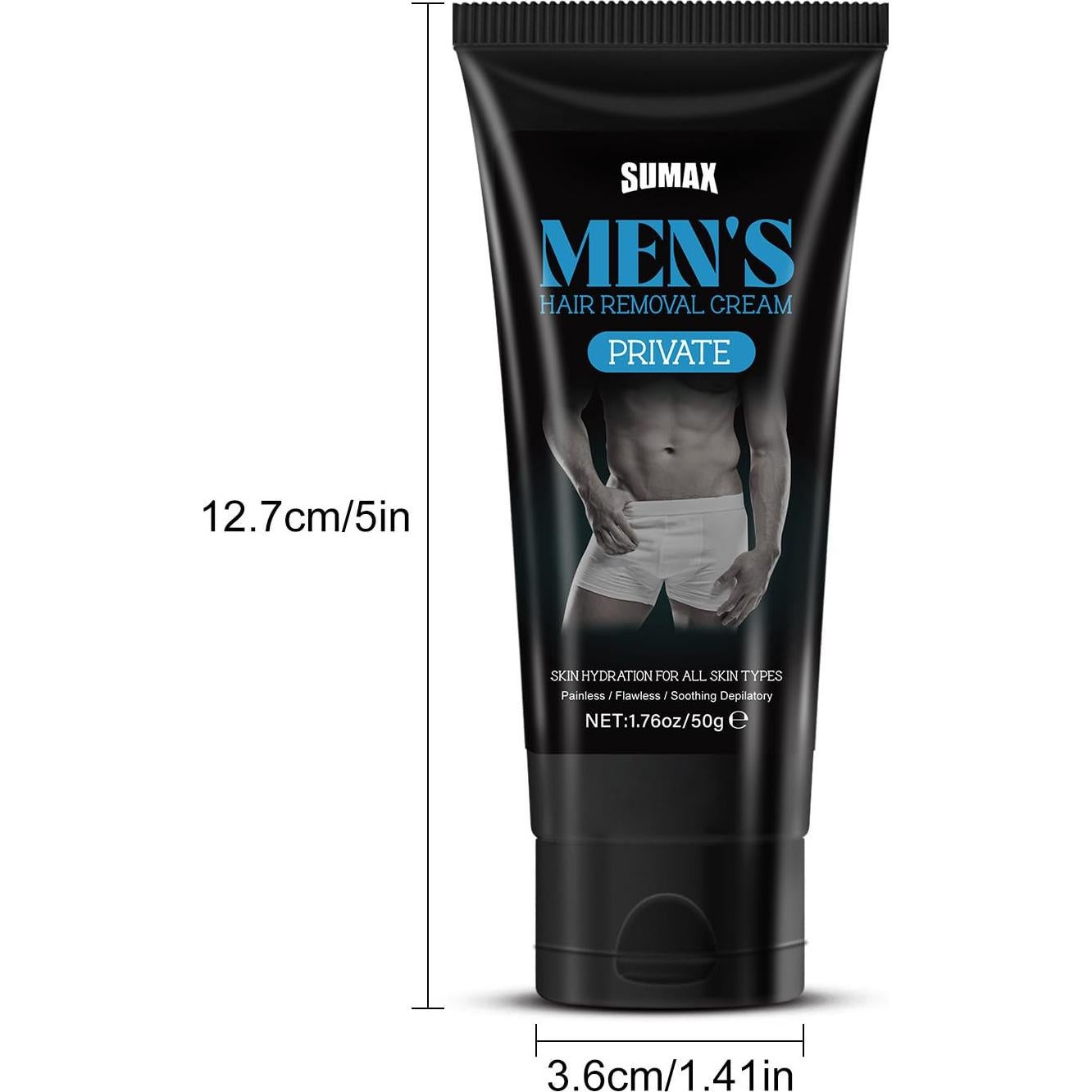Crema Depilatoria Íntima para Hombres LABJD 2 Paquetes 181g