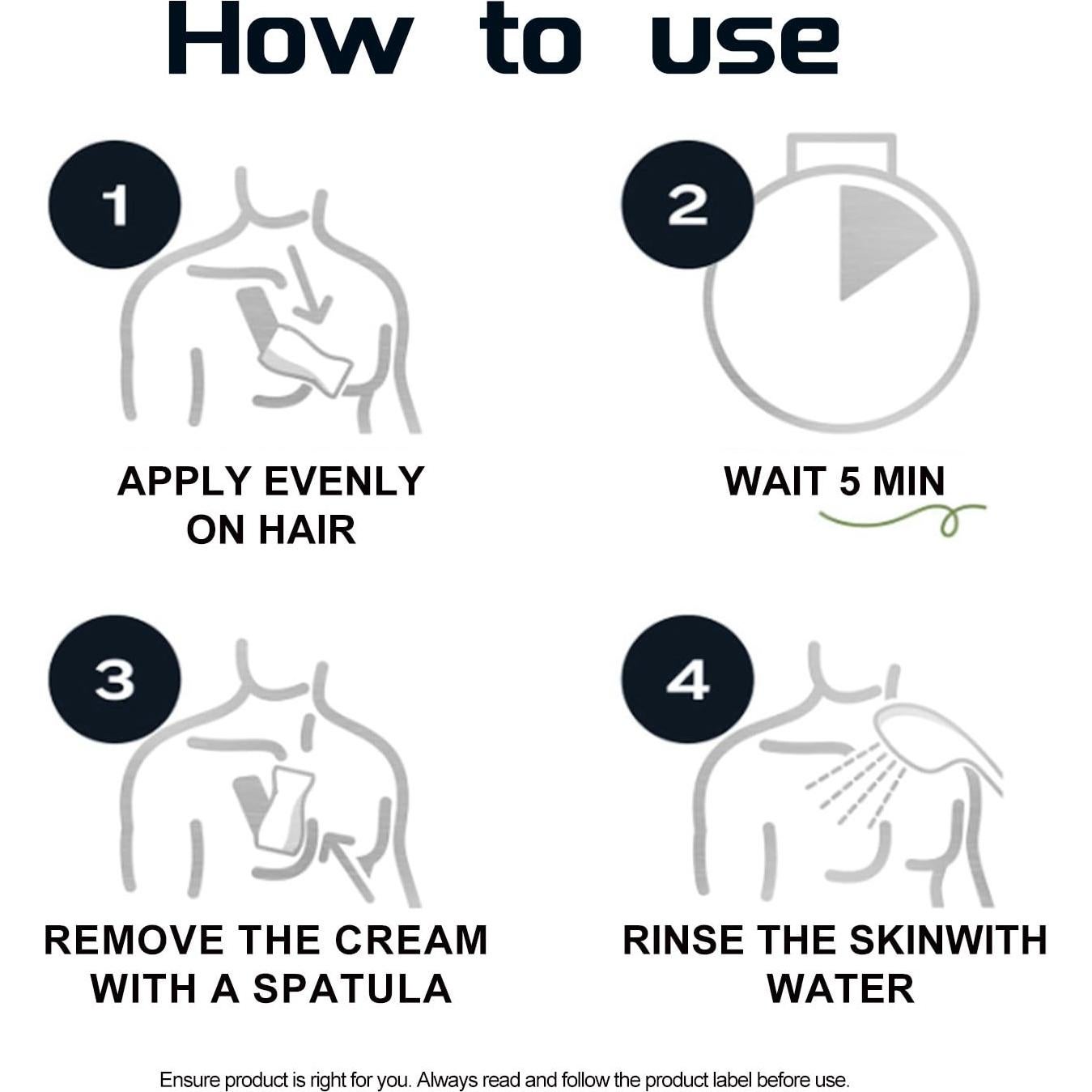 Crema Depilatoria Íntima para Hombres LABJD 2 Paquetes 181g