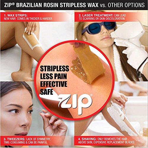 Kit de Depilación Zip Wax 198g - Cera Natural para Piel Sensible