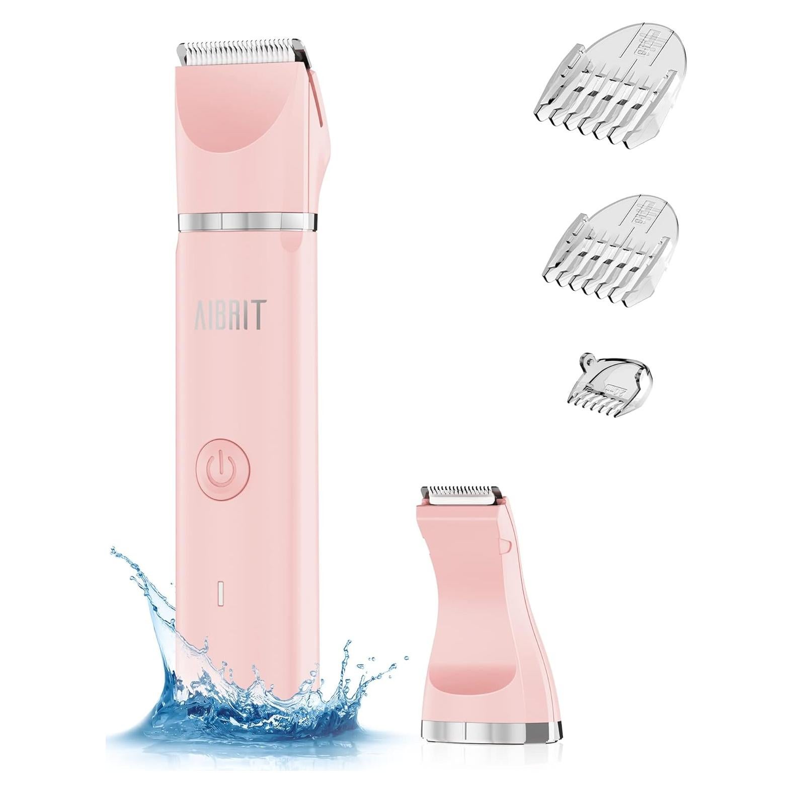 Recortadora Eléctrica de Bikini AIBRIT PRO YP-7017 Rosa 2 en 1