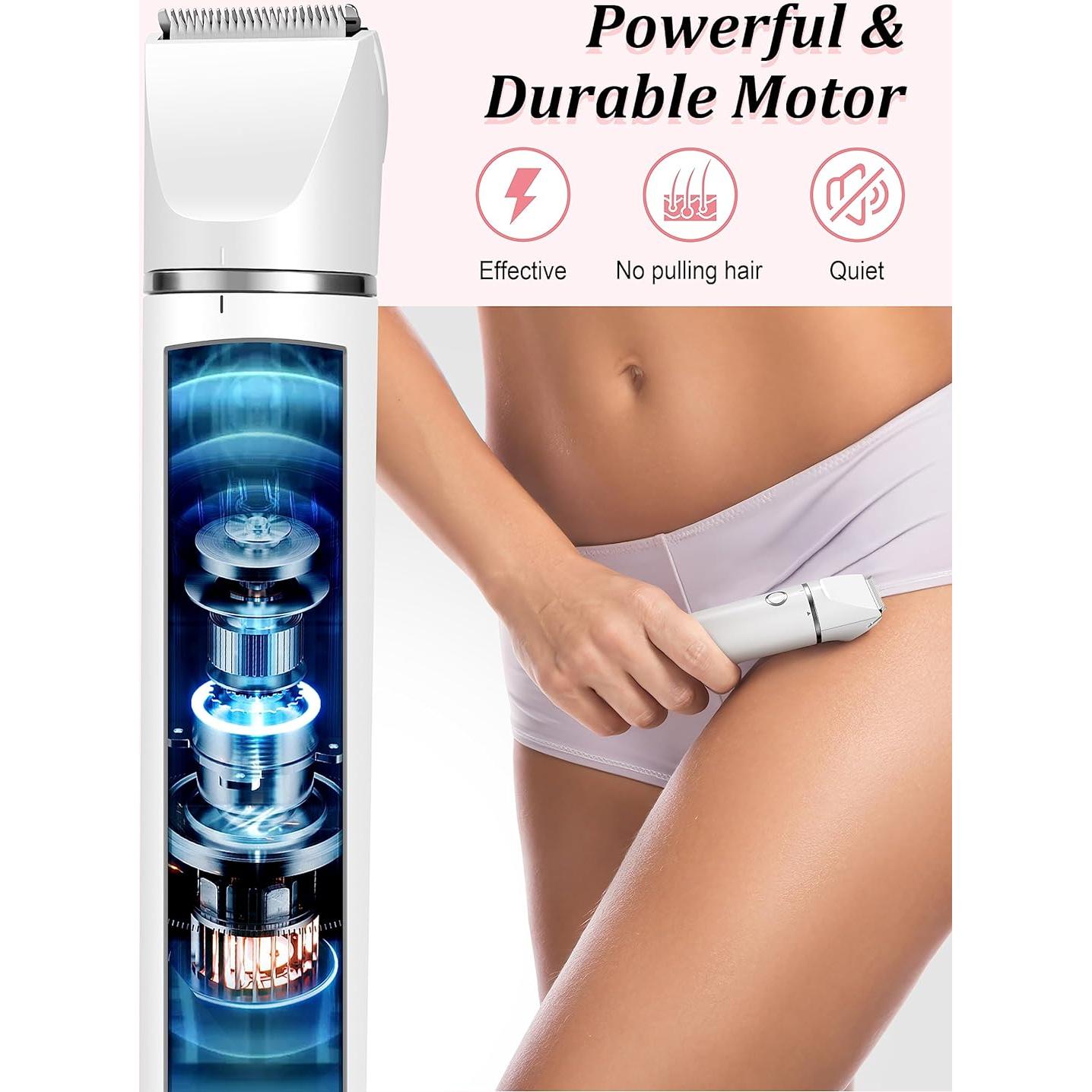 Recortadora y Afeitadora de Bikini Cayzor 2 en 1 Impermeable