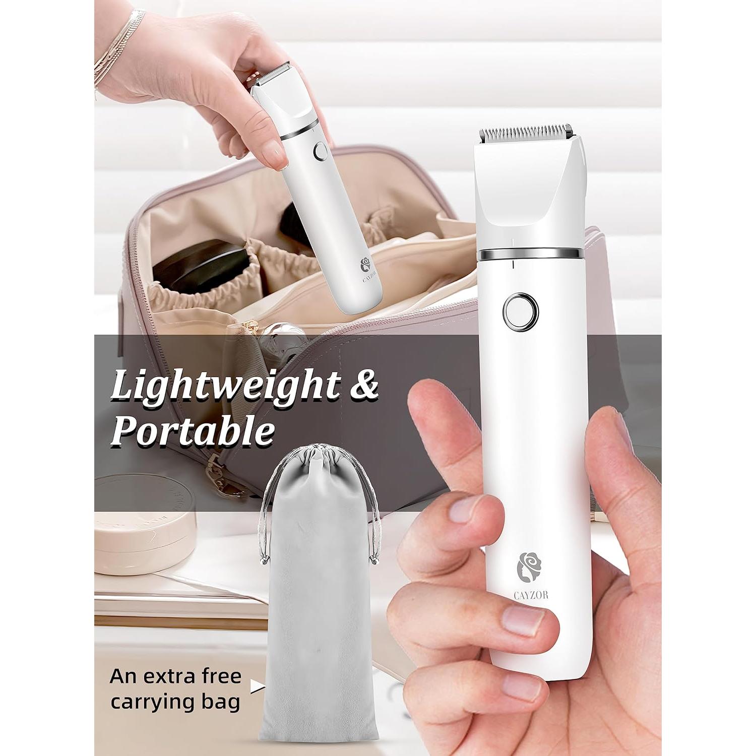 Recortadora y Afeitadora de Bikini Cayzor 2 en 1 Impermeable