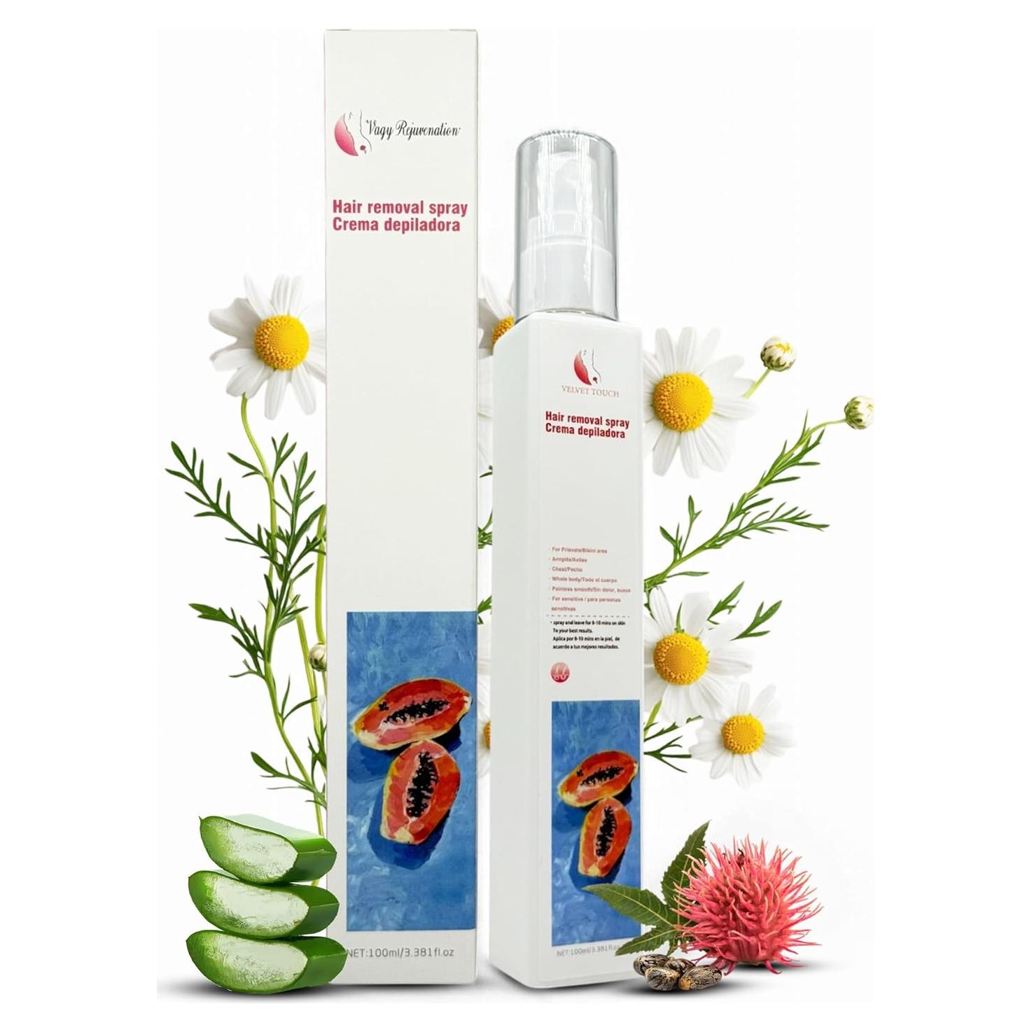 Crema Depilatoria Velvet Touch 100ml - Piel Sensible Sin Dolor