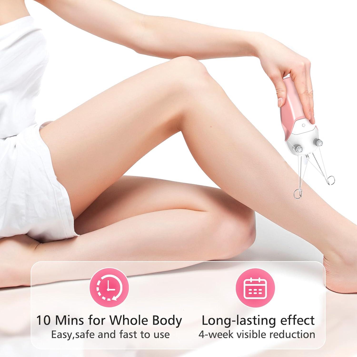 Depiladora Facial Eléctrica WAYCOM Recargable USB Rosa