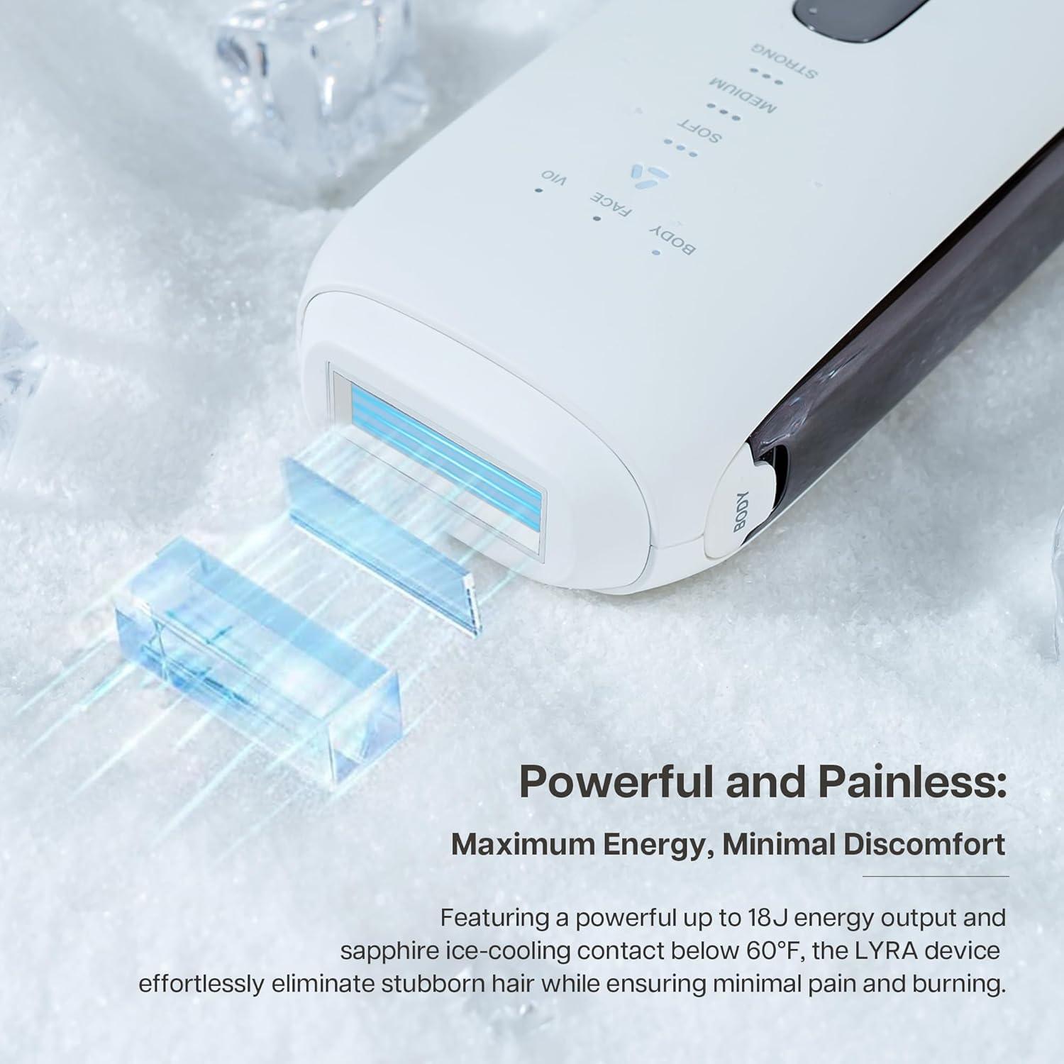 Dispositivo IPL LYRA para Eliminación de Vello - Enfriamiento Zafiro