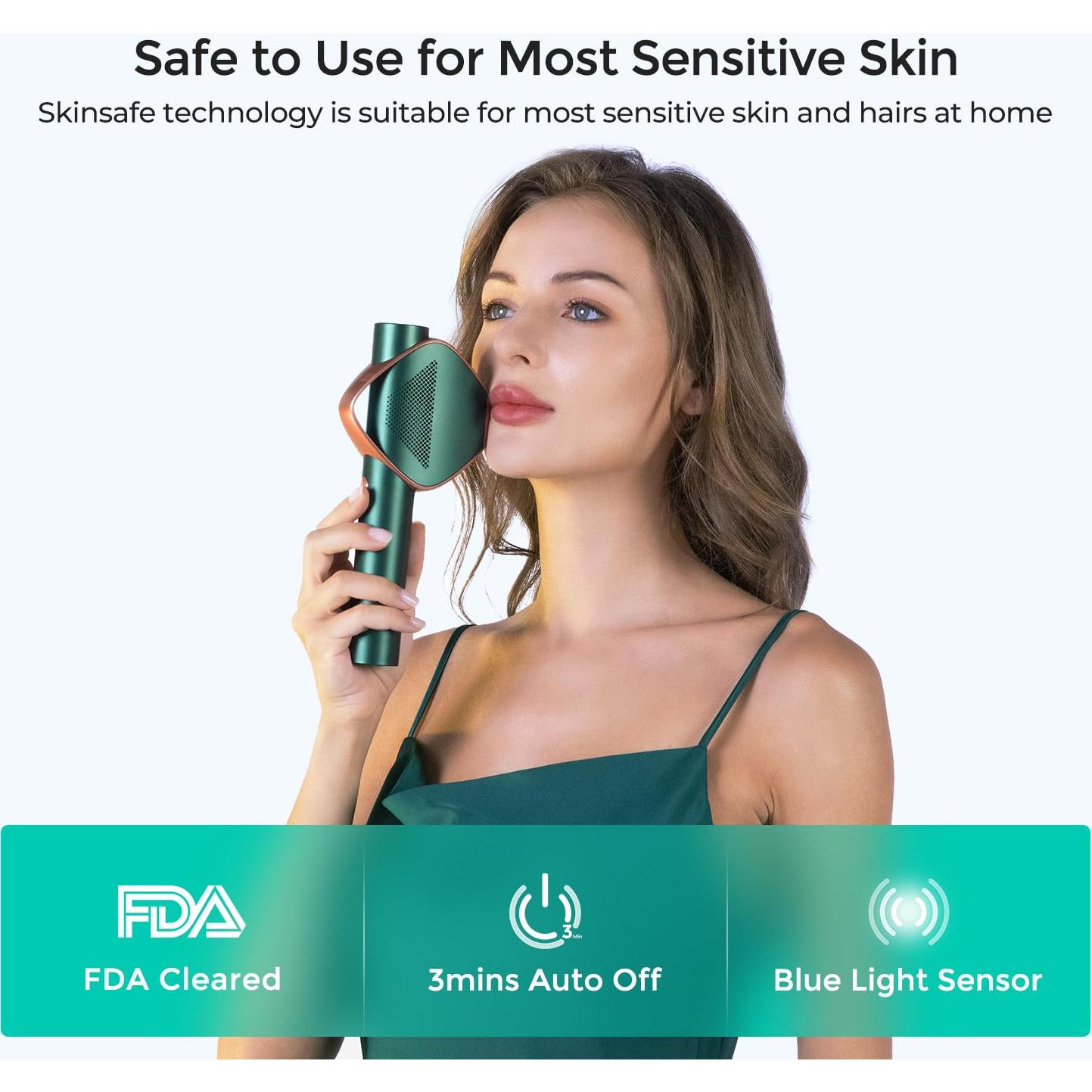 Depiladora Láser IPL LUBEX D-1196B para Mujeres y Hombres