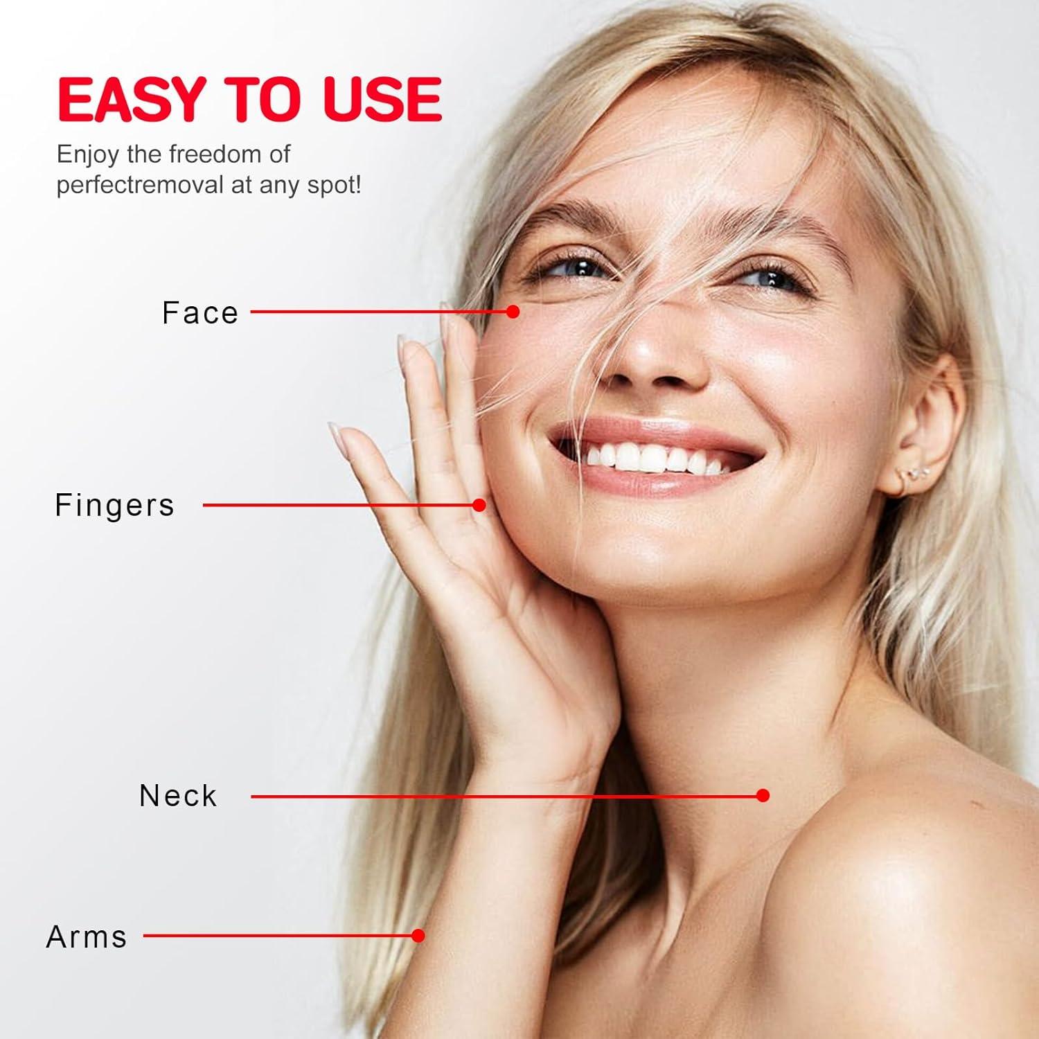 Afeitadora Facial para Mujeres Tuokiy con 2 Cabezas Repuesto