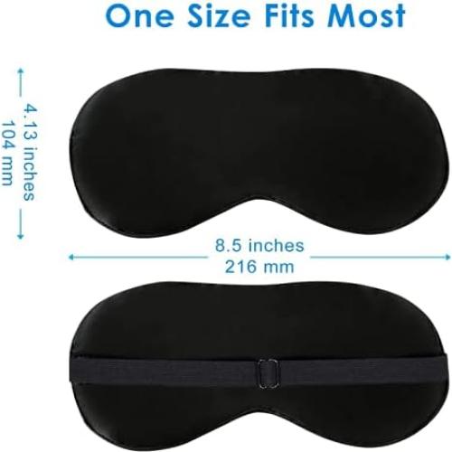 Máscara de Sueño de Seda Natural JEFlex 10x5 cm