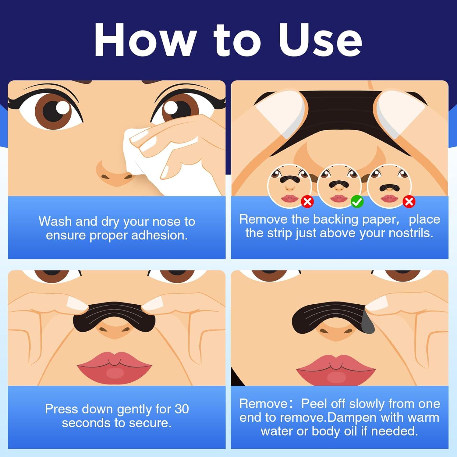 Tiras Nasales OK TAPE para Ronquidos y Congestión - 30 Pcs