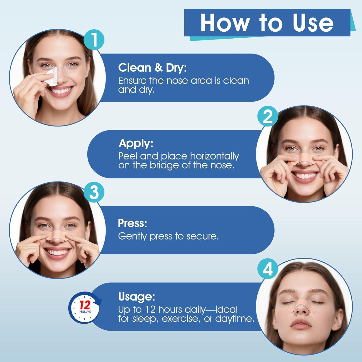 Tiras Nasales Adhesivas Phyyixs - 70 Unidades, Fuerza Extra, Hipoalergénicas