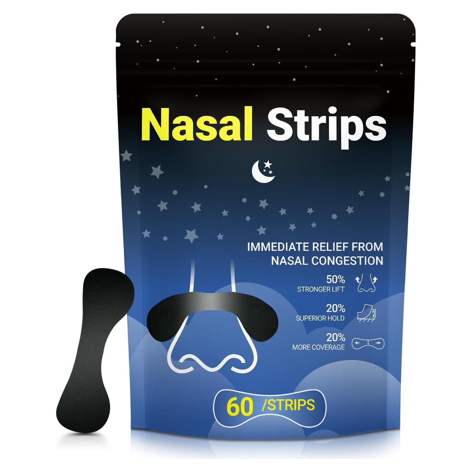 Tiras Nasales DKEPA NSD-2 para Ronquidos - 60 Unidades