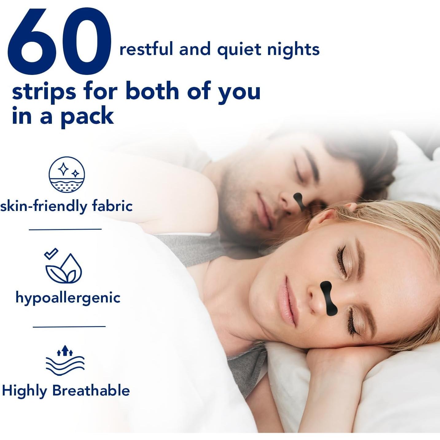 Tiras Nasales DKEPA NSD-2 para Ronquidos - 60 Unidades