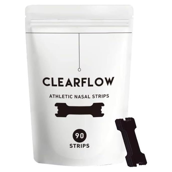 Tiras Nasales Clearflow - 90 Unidades para Mejorar Respiración