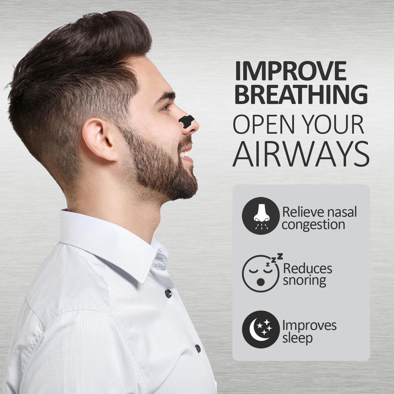 Tiras Nasales Clearflow - 90 Unidades para Mejorar Respiración