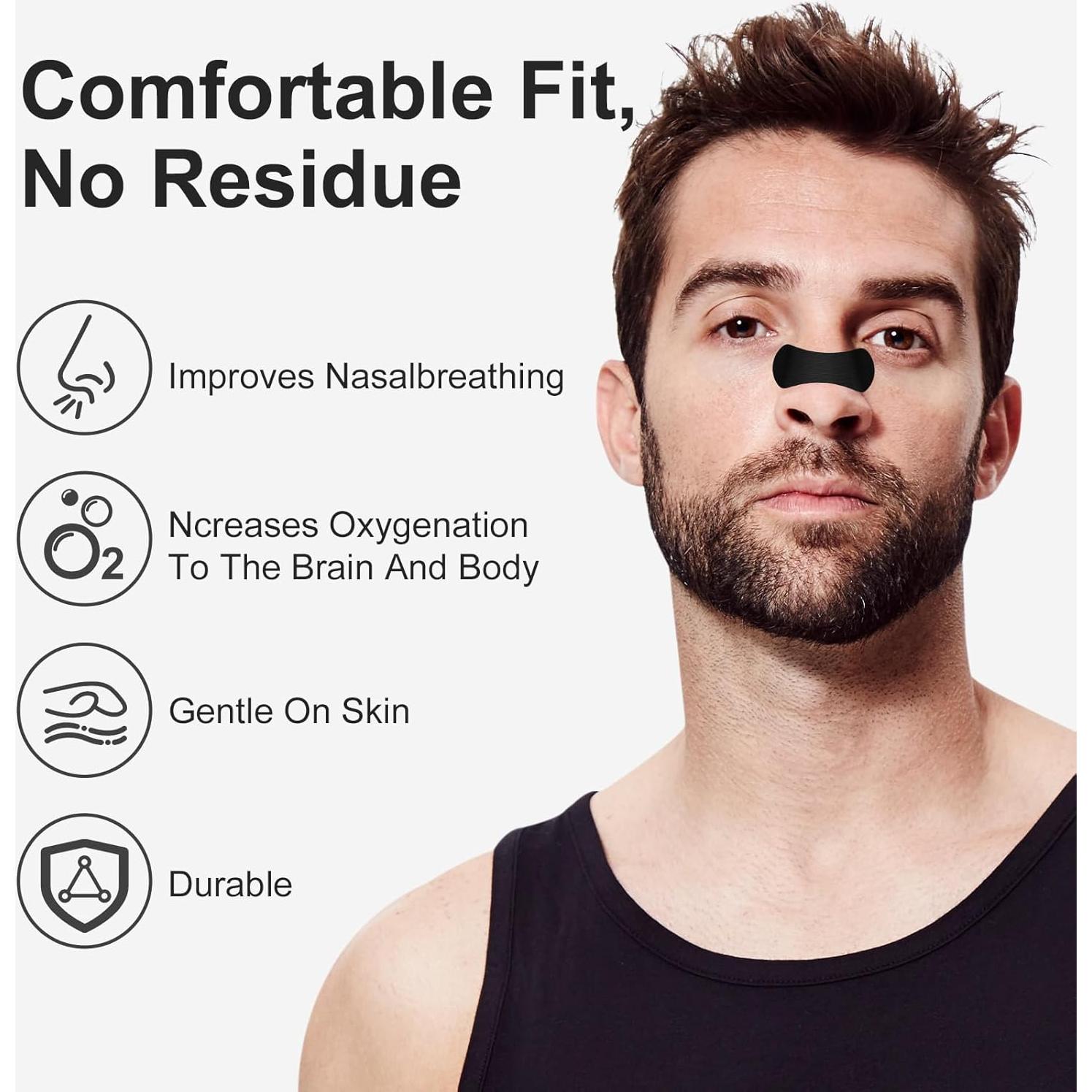 Tiras Nasales Hipoalergénicas SuneSaeI - 60 Unidades para Ronquidos