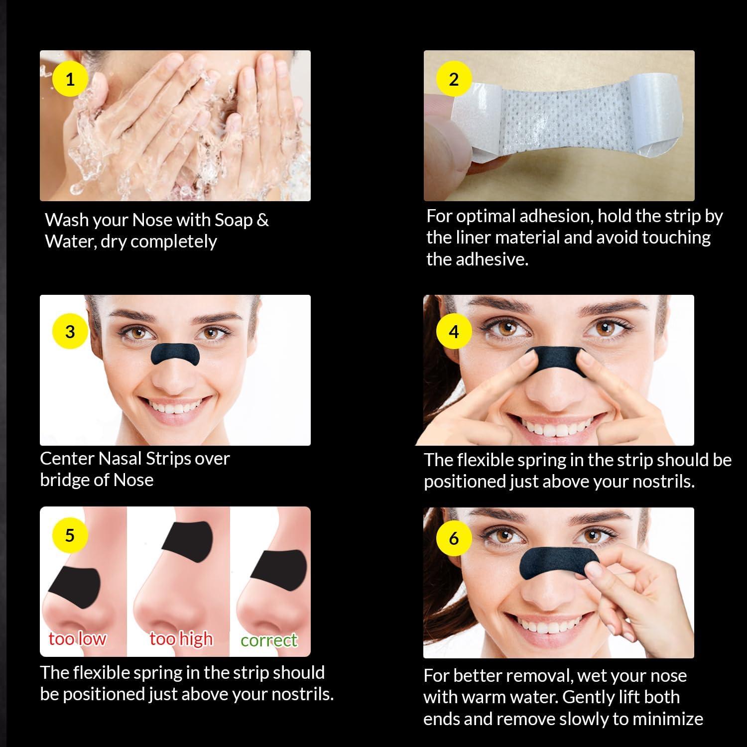 Tiras Nasales YeeHoo para Ronquidos - 30 Unidades - Alivio Congestión