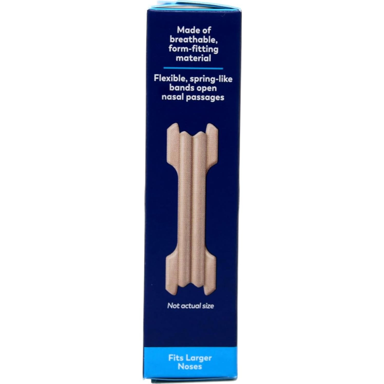 Tiras Nasales Breathe Right Original Grande Beige 30 Unidades