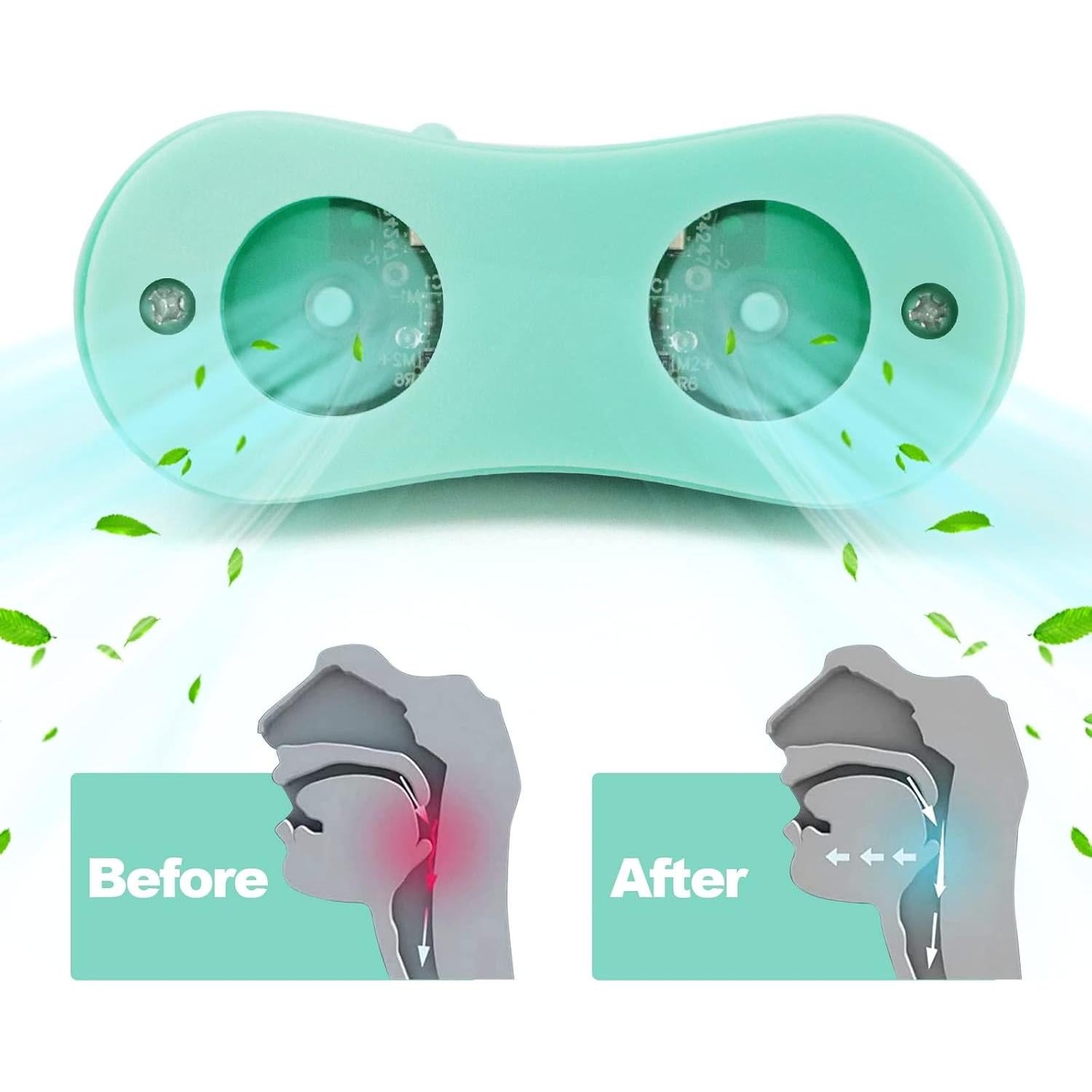 Dispositivo Antironquidos Hualai Mini Verde Menta Recargable