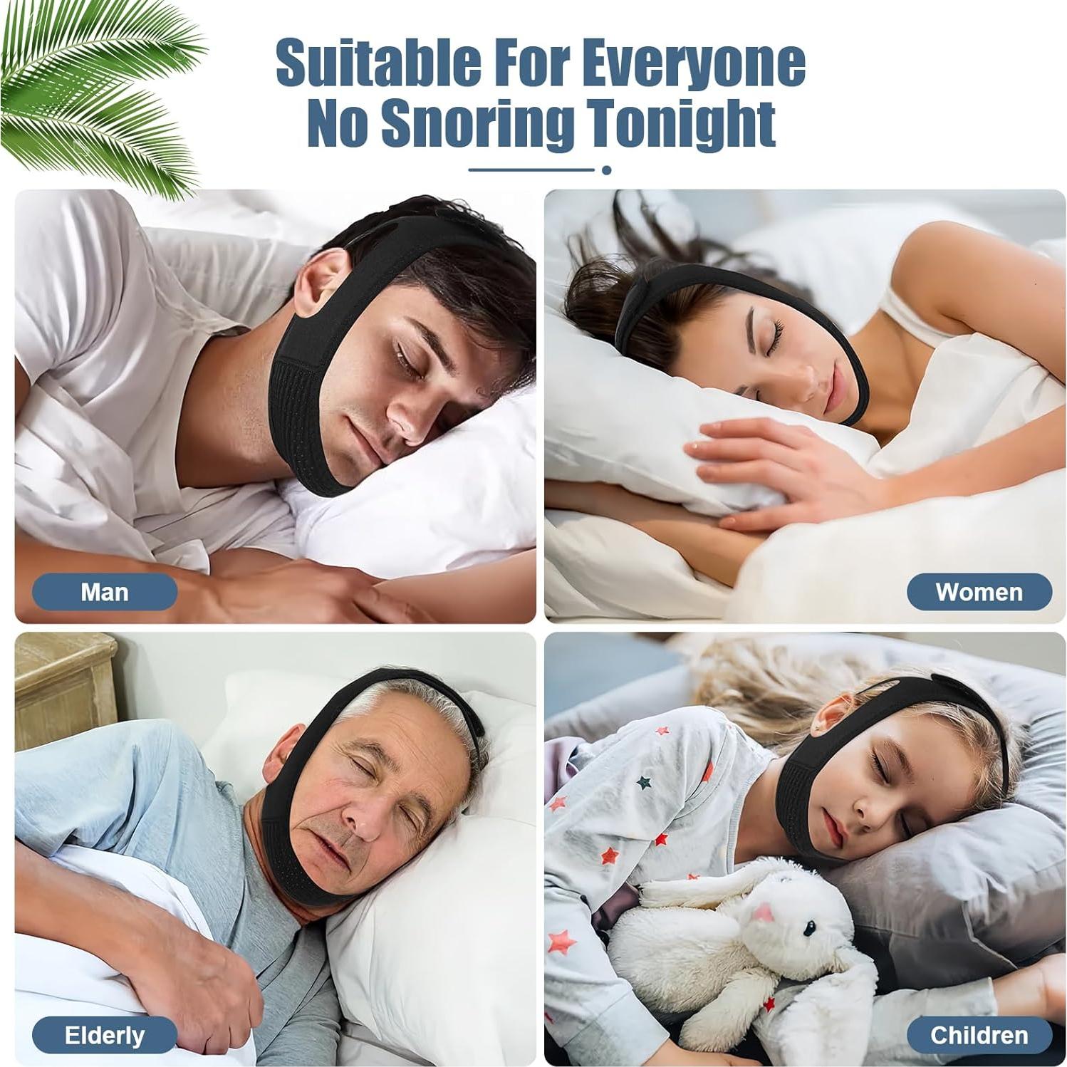 Correa para Barbilla Anti Ronquidos LUNIA Ajustable 67cm