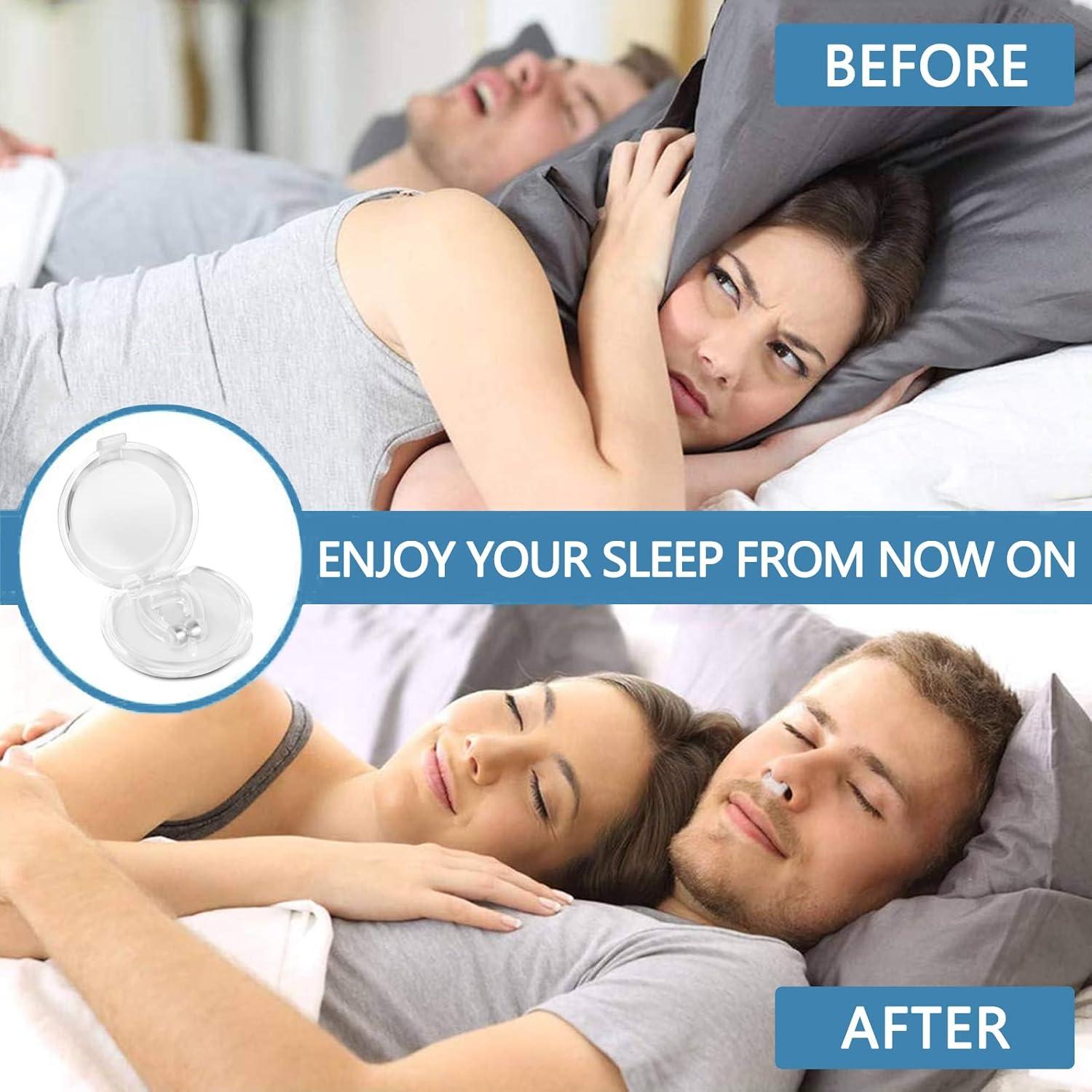 Dispositivos Anti Ronquidos HYWMLY - Paquete de 8 Clips Nasales