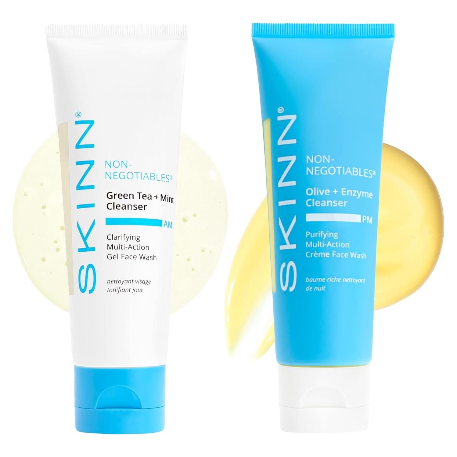 Paquete Limpiador Facial SKINN Mañana y Noche 226.8g