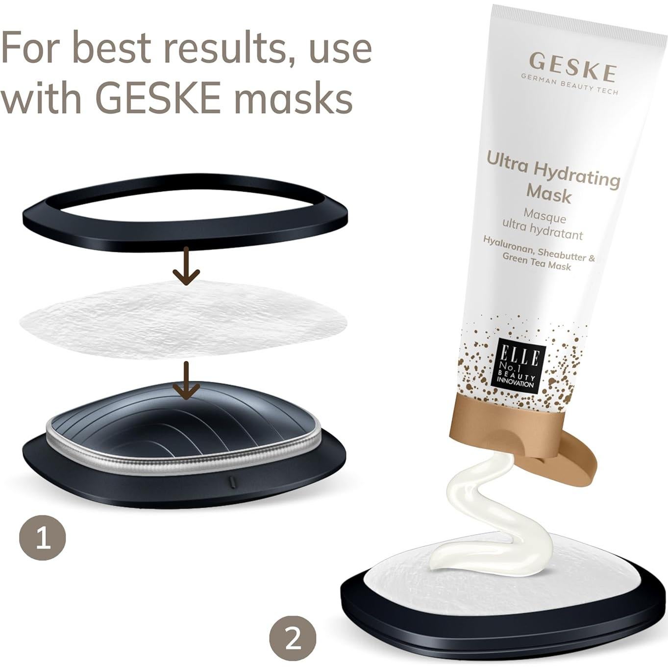 Máscara Térmica y Fría GESKE GK000002BK01 9 en 1 LED Belleza