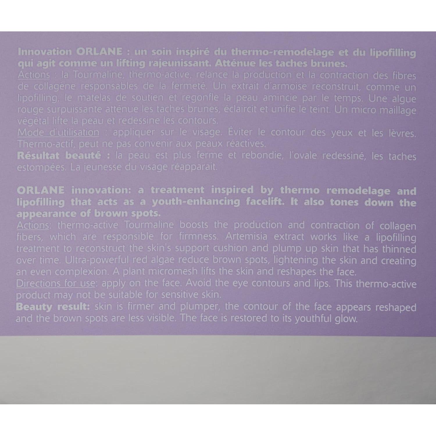 Crema Firmante Thermo Lift Orlane Paris 50 g - Remodela el Rostro