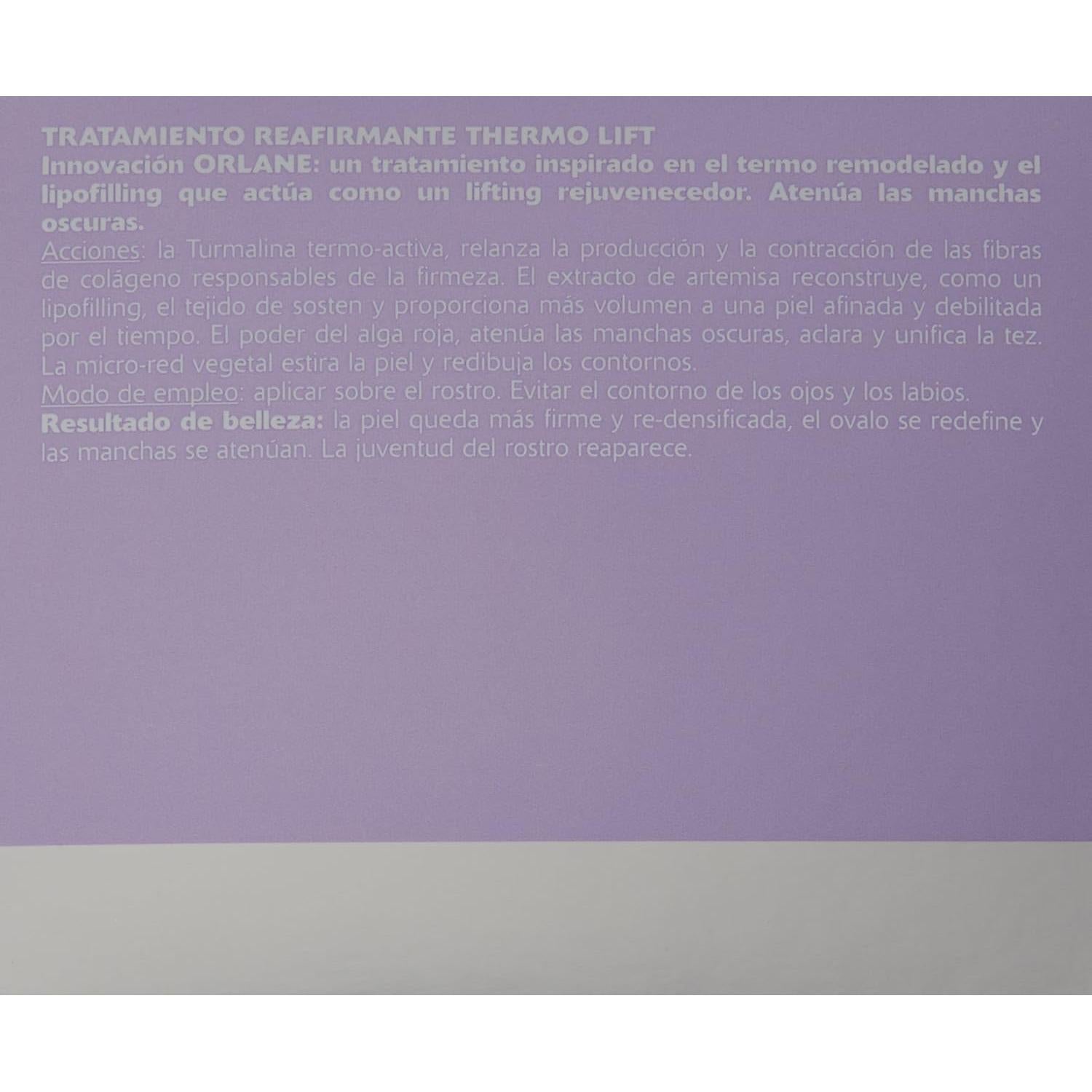 Crema Firmante Thermo Lift Orlane Paris 50 g - Remodela el Rostro