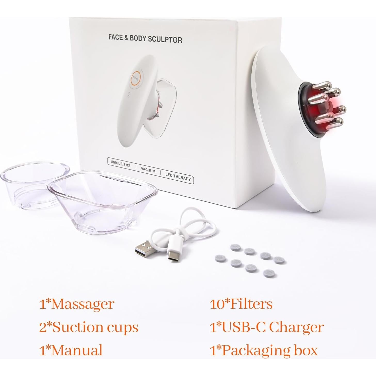 Máquina de Ventosas Masajeadora CXGTCI para Celulitis 408g