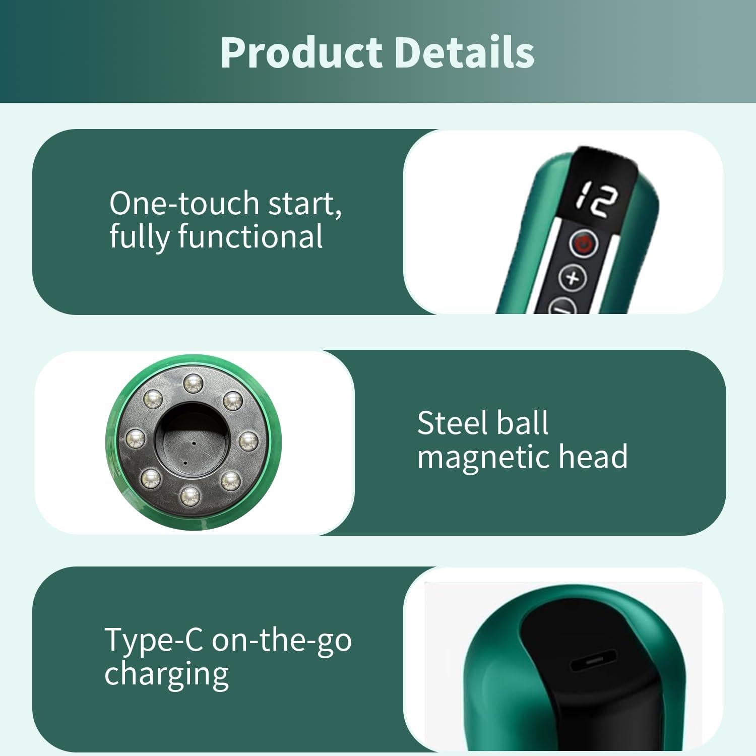 Masajeador de Celulitis Elouris Recargable 12 Niveles