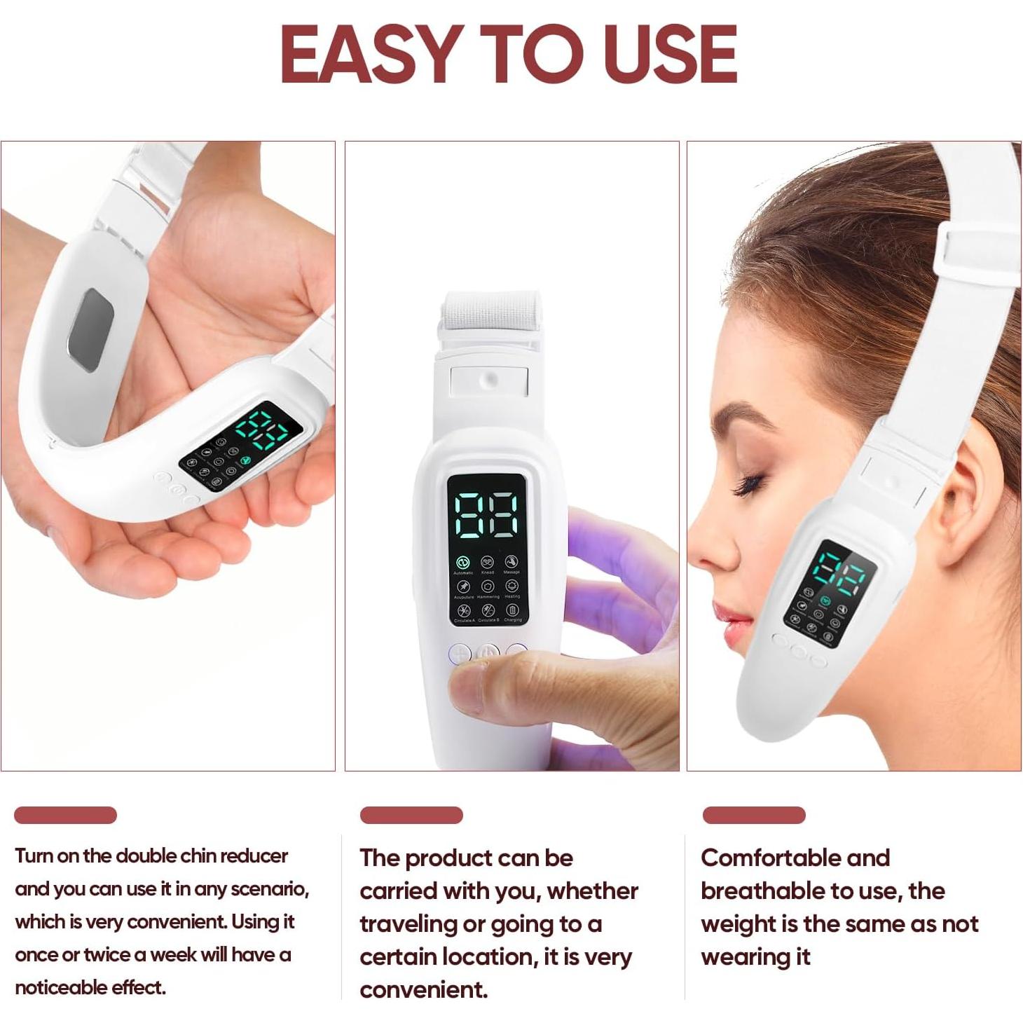 Máquina Eléctrica V-Face Ceymodir para Doble Papada - 8 Modos