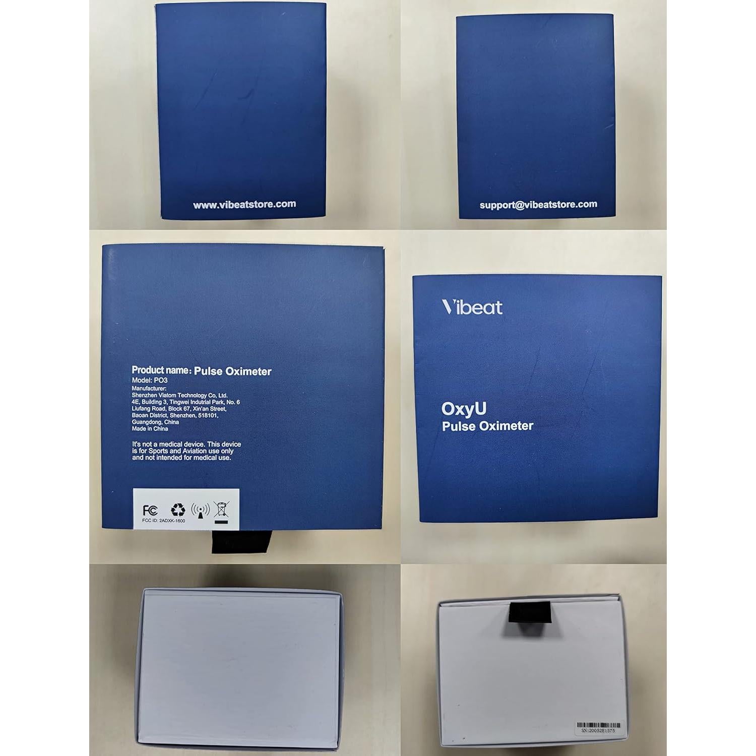 Oxímetro de Pulso Vibeat OxyU - Monitor de Oxígeno Bluetooth