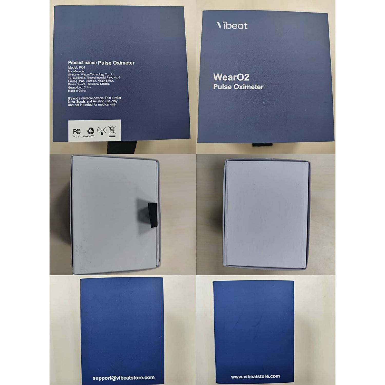 Oxímetro de Pulso WearO2 Vibeat - Medidor de Oxígeno Bluetooth