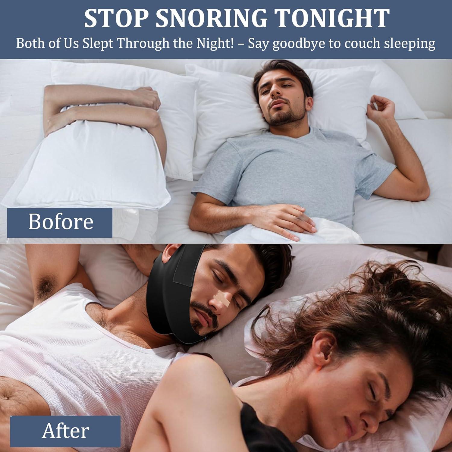 Correa de Barbilla Antisnoring YUSAVHO Ajustable para CPAP