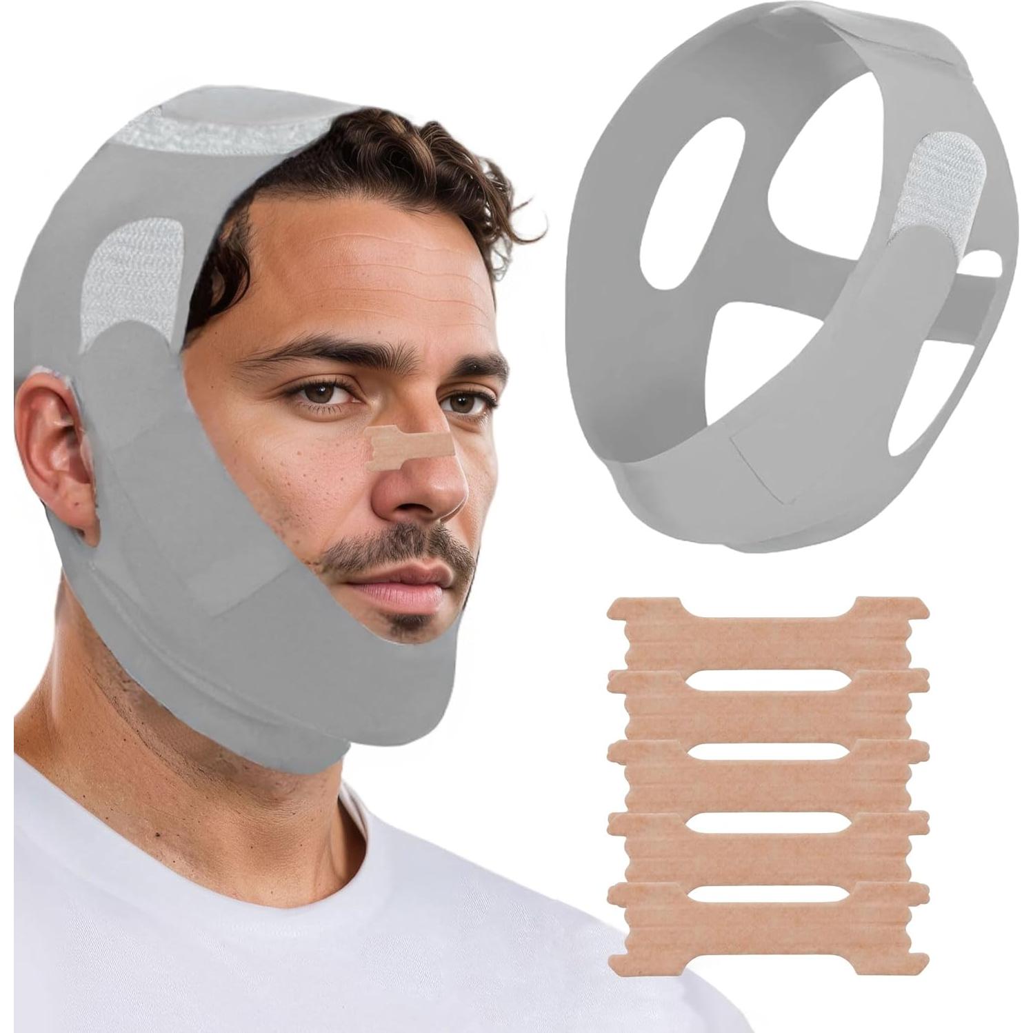 Correa de Barbilla Antisnoring YUSAVHO Ajustable para CPAP