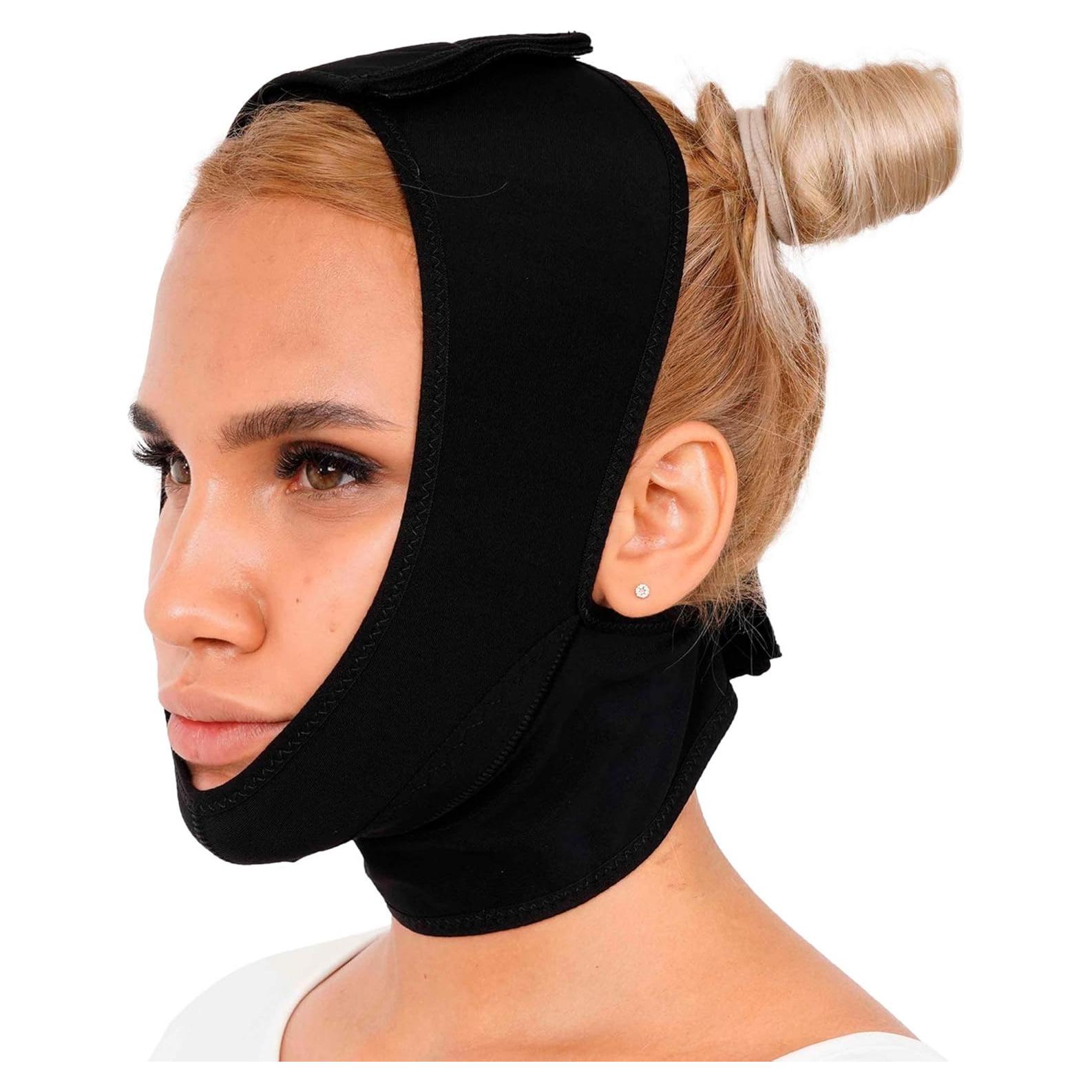 Prenda de Compresión Facial INVERA para Recuperación Postquirúrgica